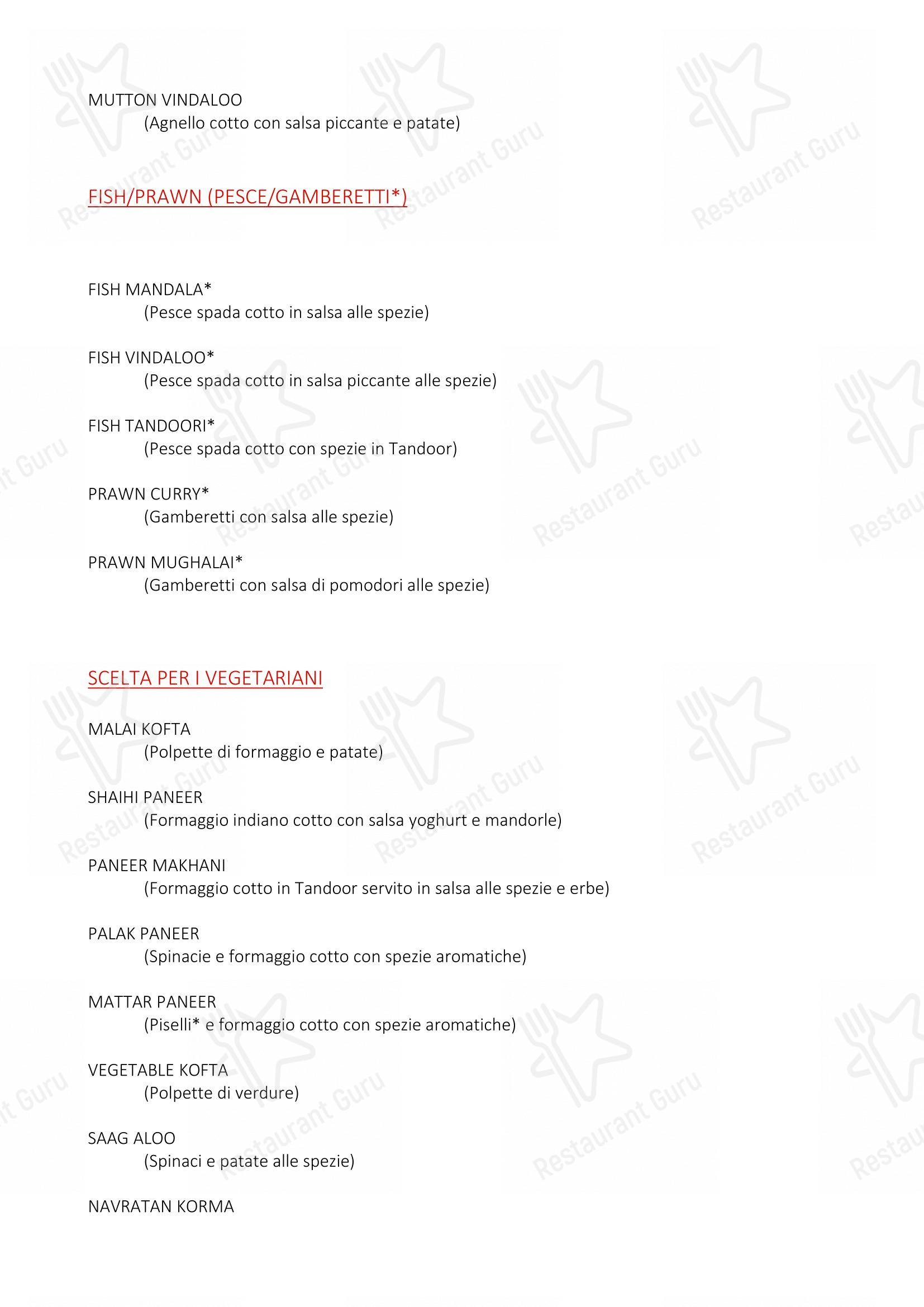 Menu di Himalaya Palace - Menu bar