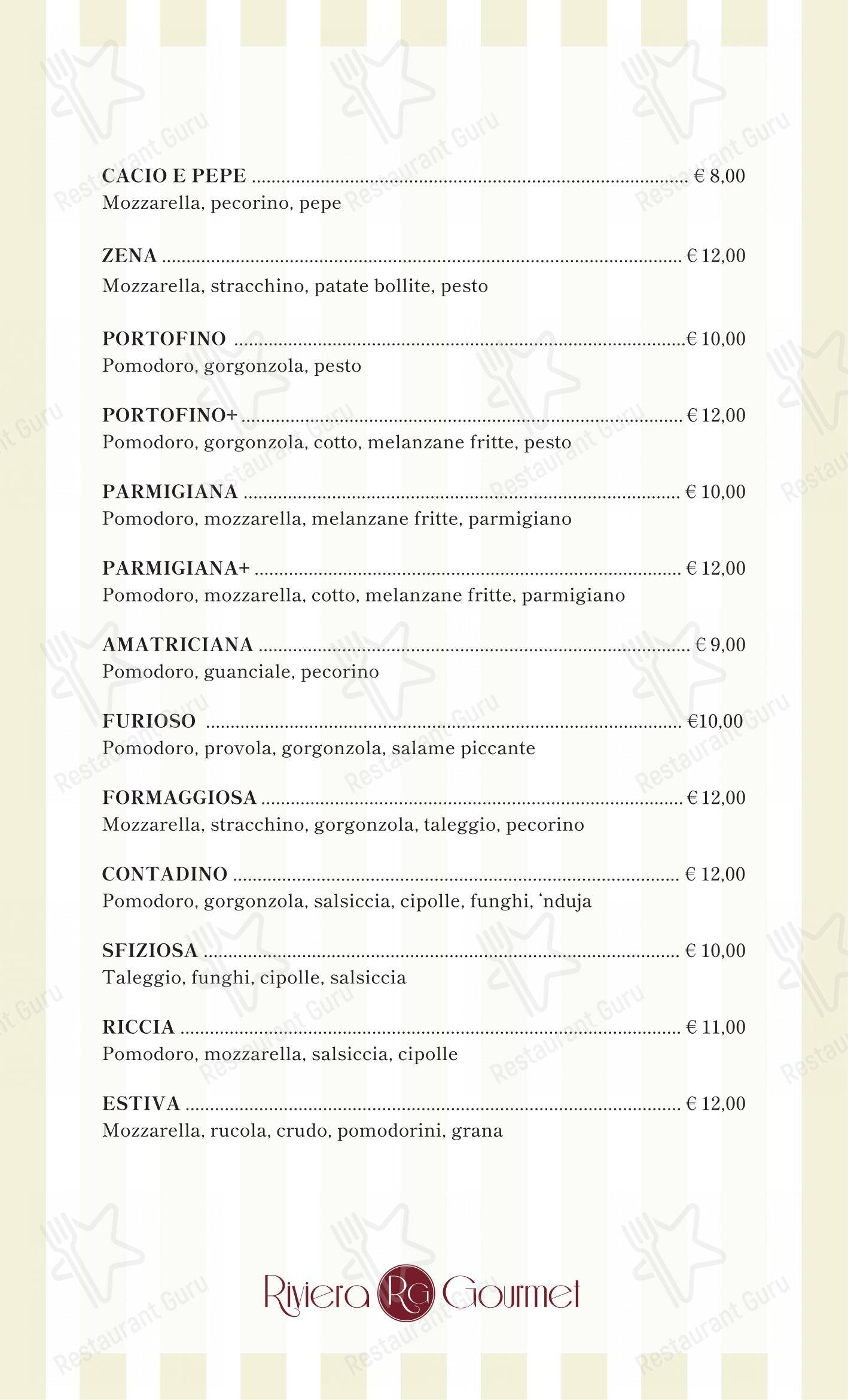 Splendide Riviera Boutique Art Hotel in Rapallo - Menu