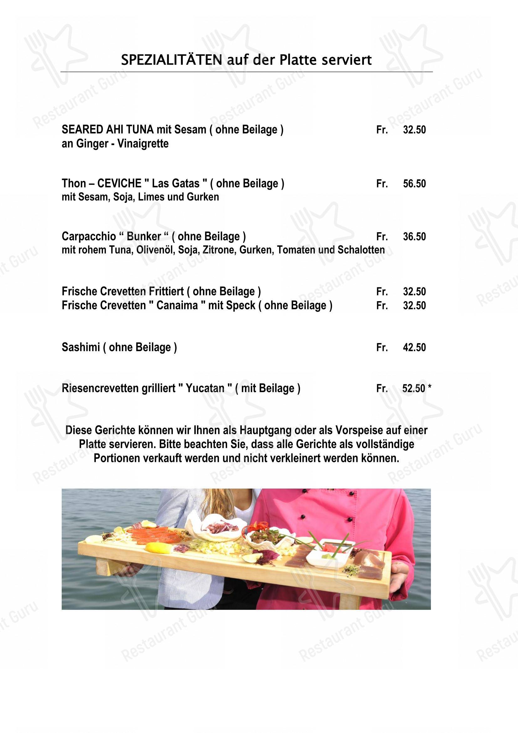 Menu per Hotel und Restaurant Rössli Stansstad AG in Stansstad