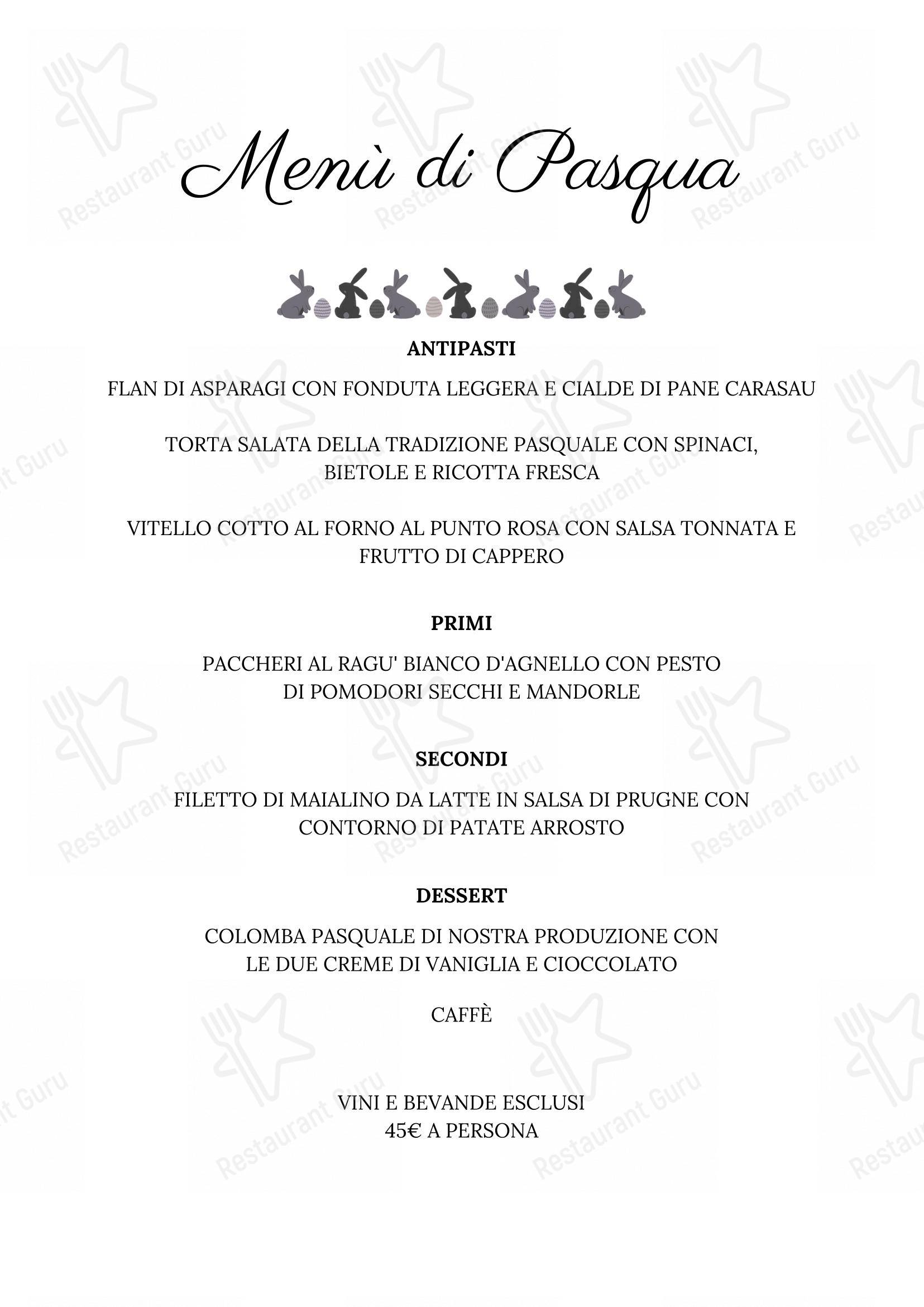 Menu di I Soliti Ignoti - 菜单