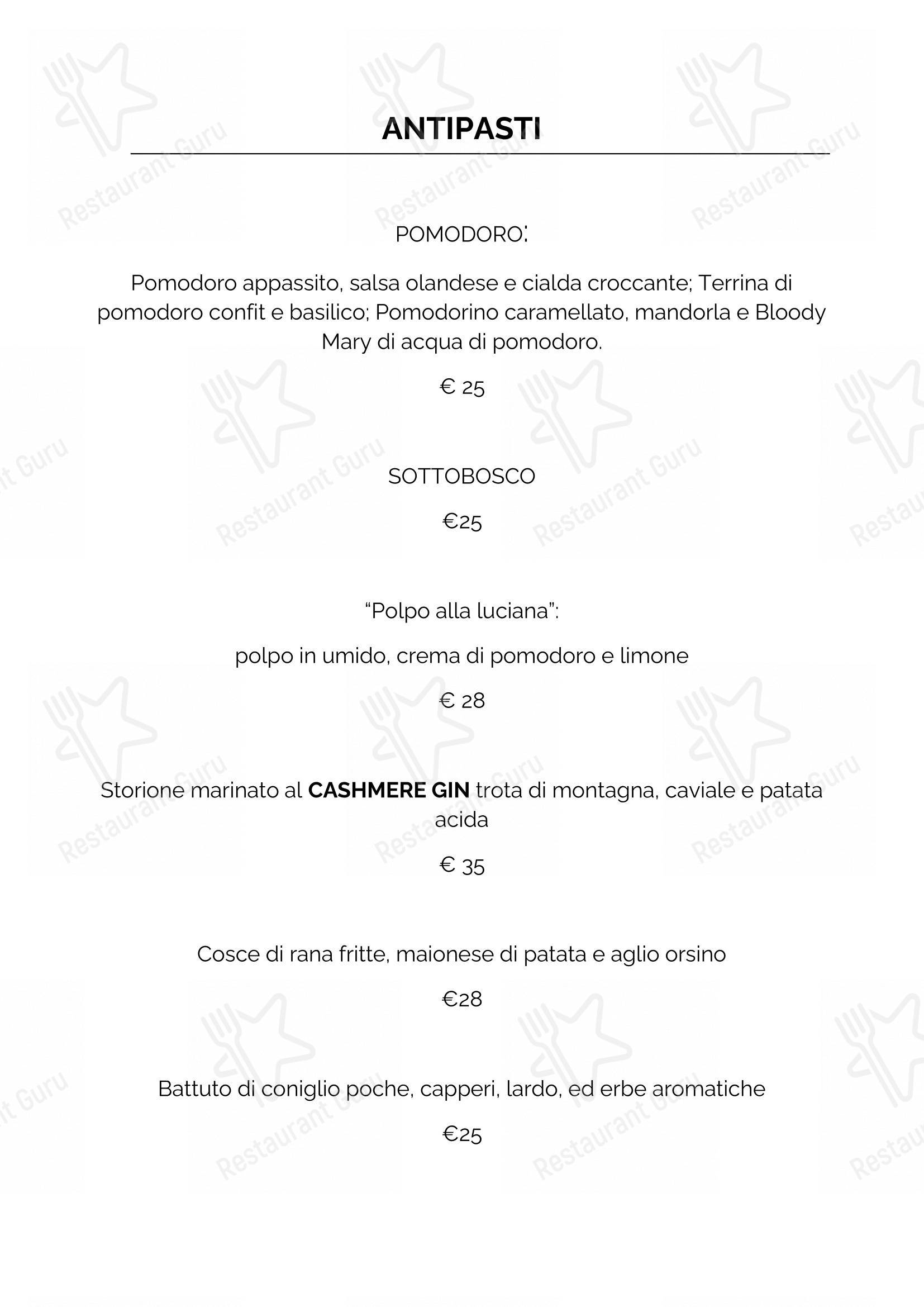 菜单 per Il Patio in Pollone