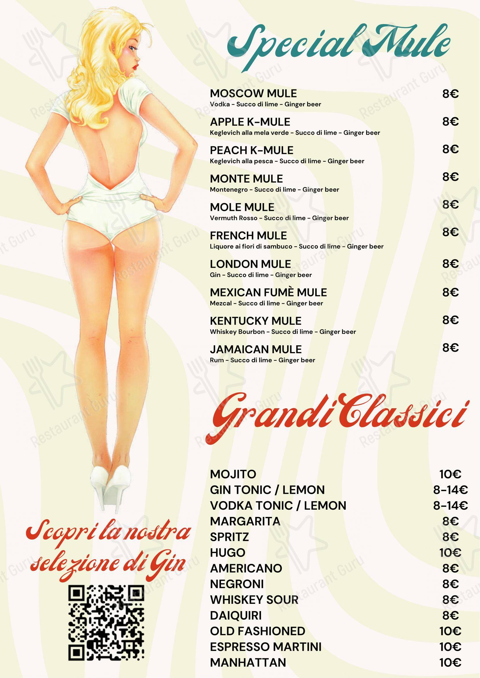 Menu per Inside Torino Cocktail Bar in Torino