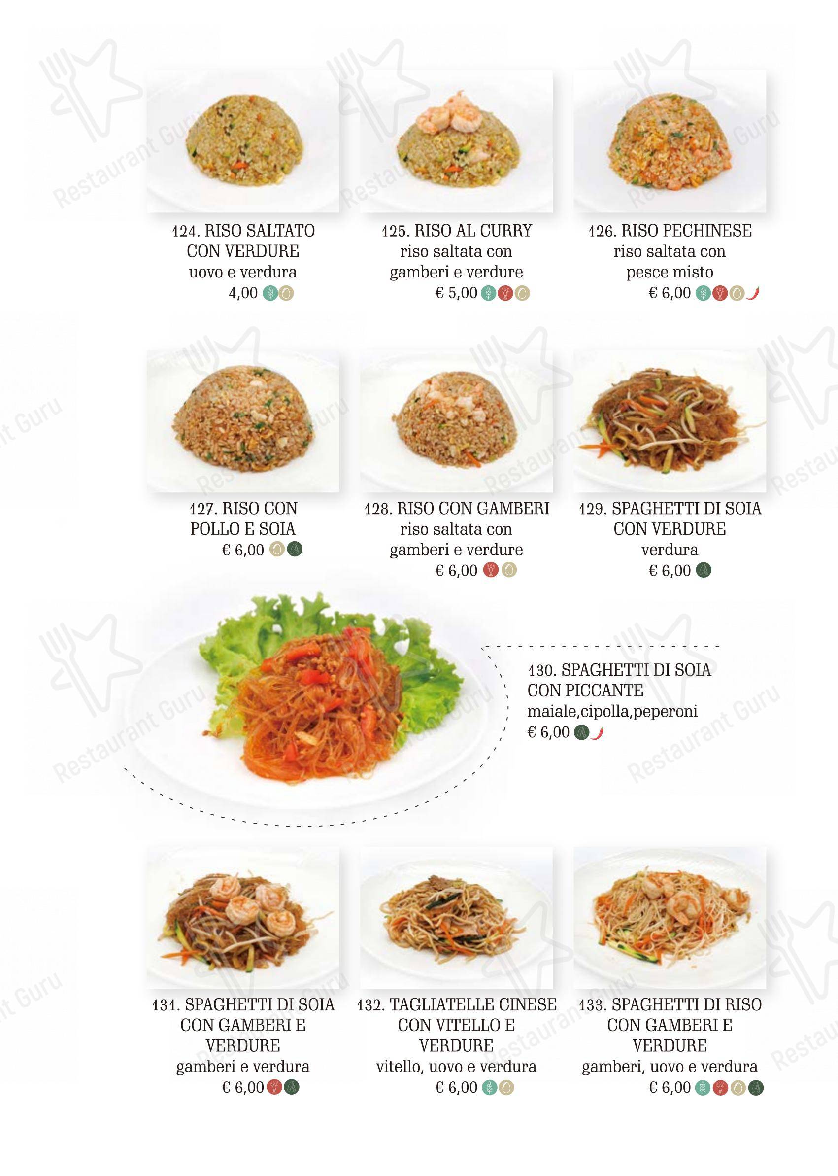 Menu per Kirin in Roma