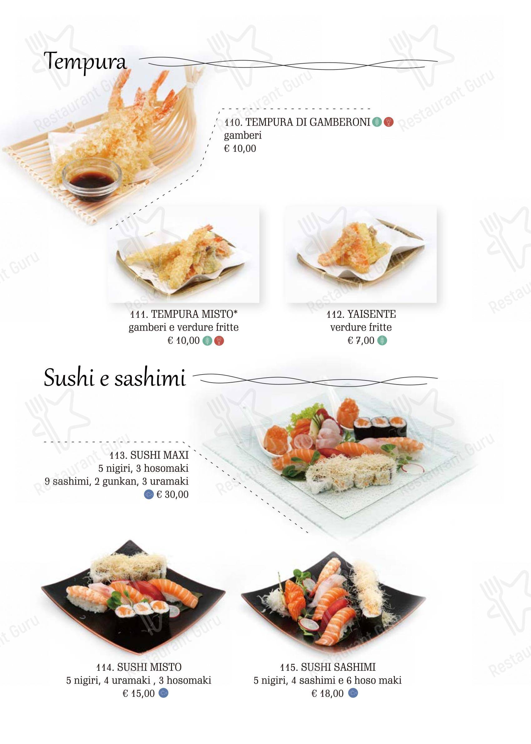 Menu di Kirin - Menu
