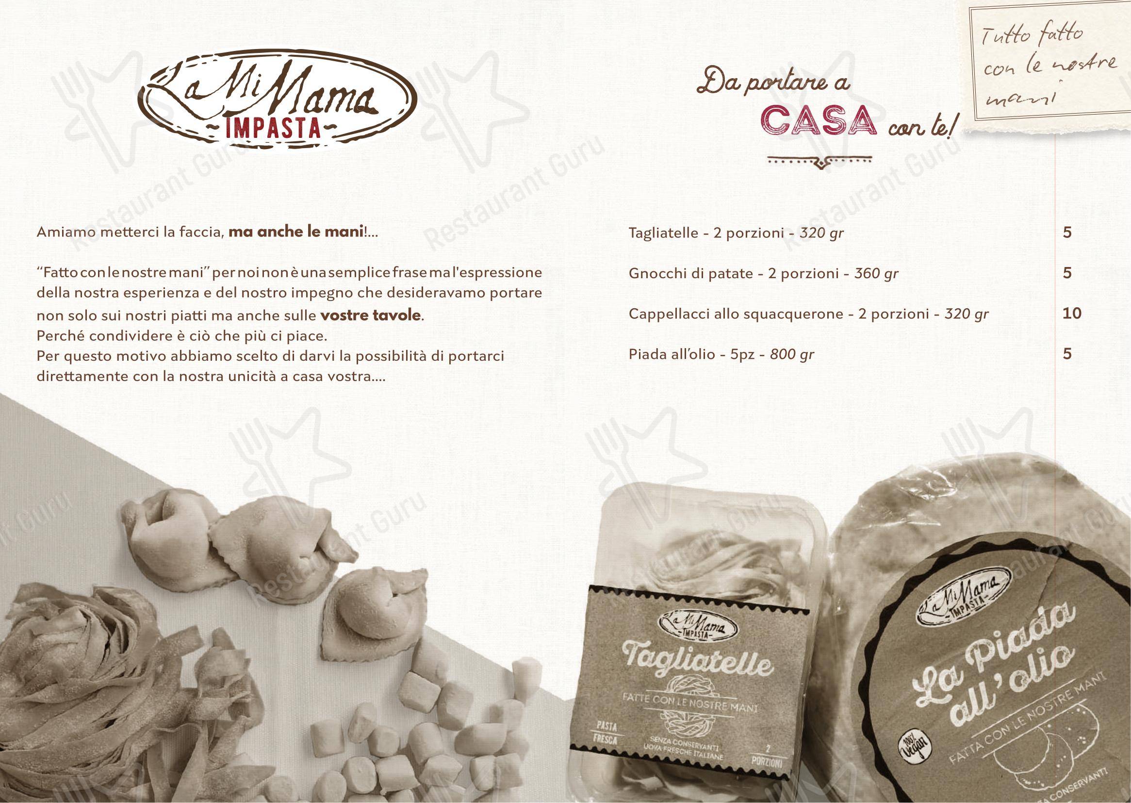 Menu di La Mi Mama - 菜单