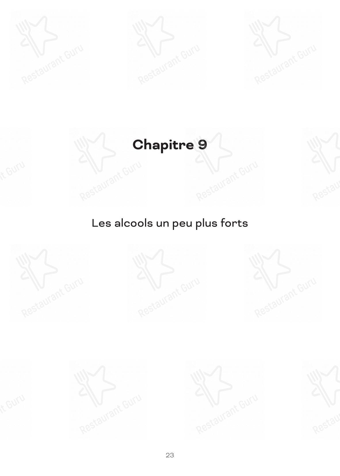 Le Shack dans Paris - Основное меню