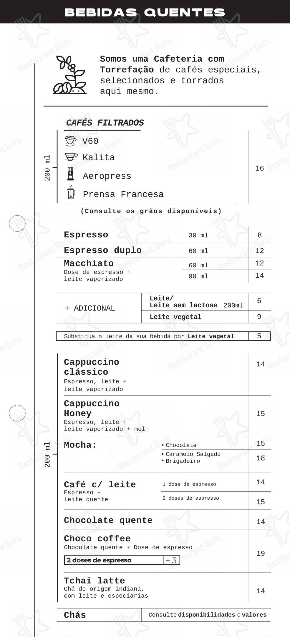 菜单 para Lumen Café + Gastronomia restaurante