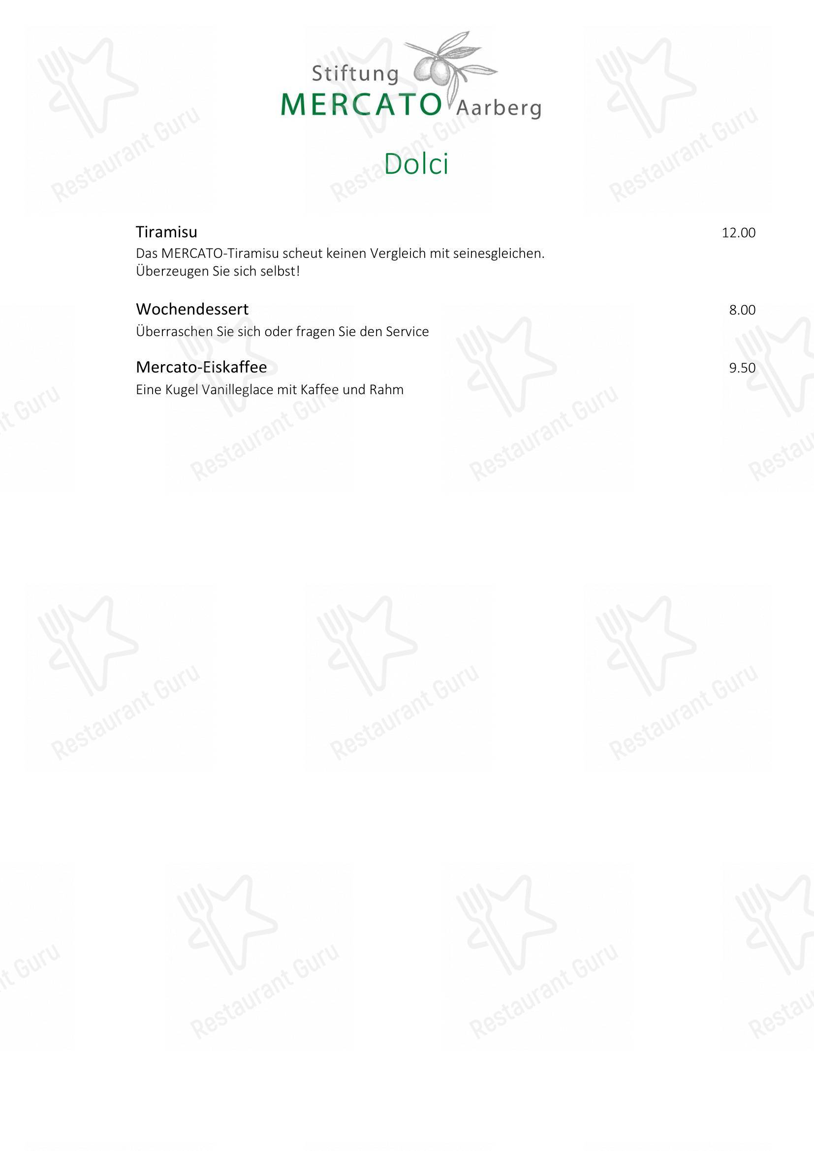 Menu bar per Mercato ristorante