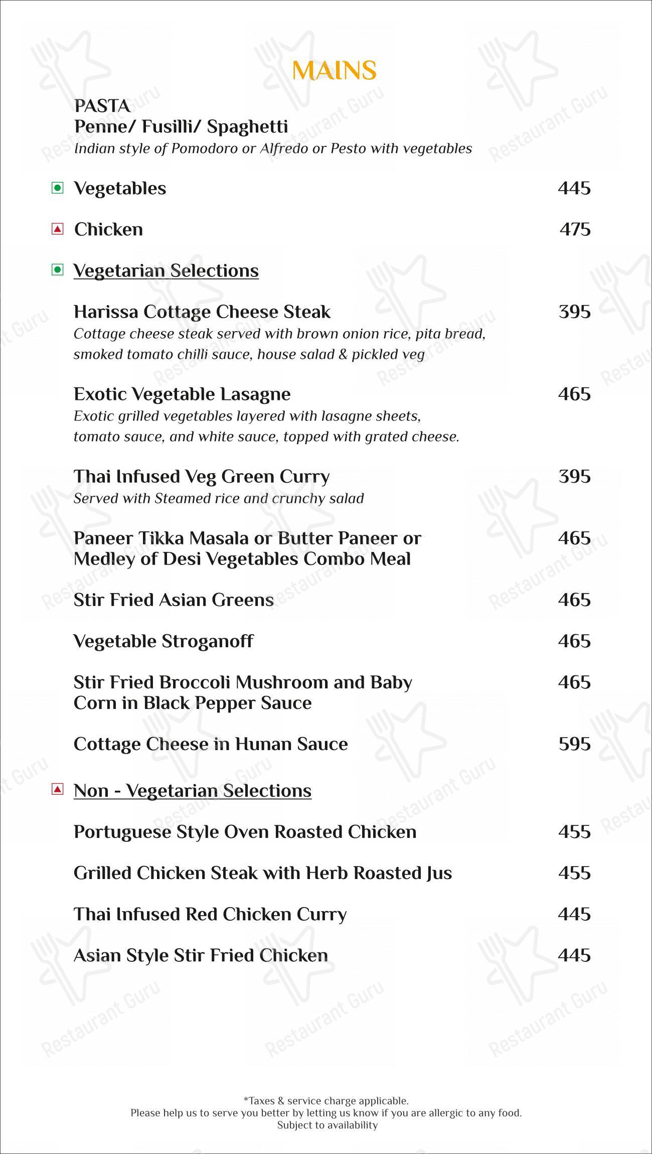 Moon Tree Cafe in Kolhapur - Menu