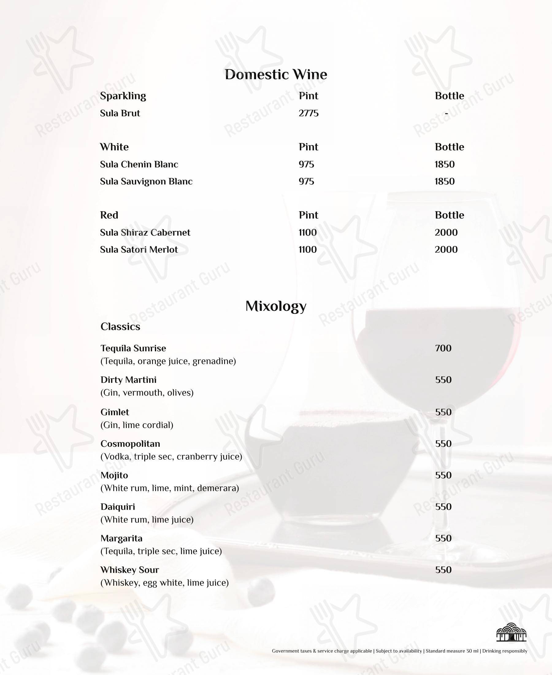 菜单 for Moon Tree Cafe in Kolhapur