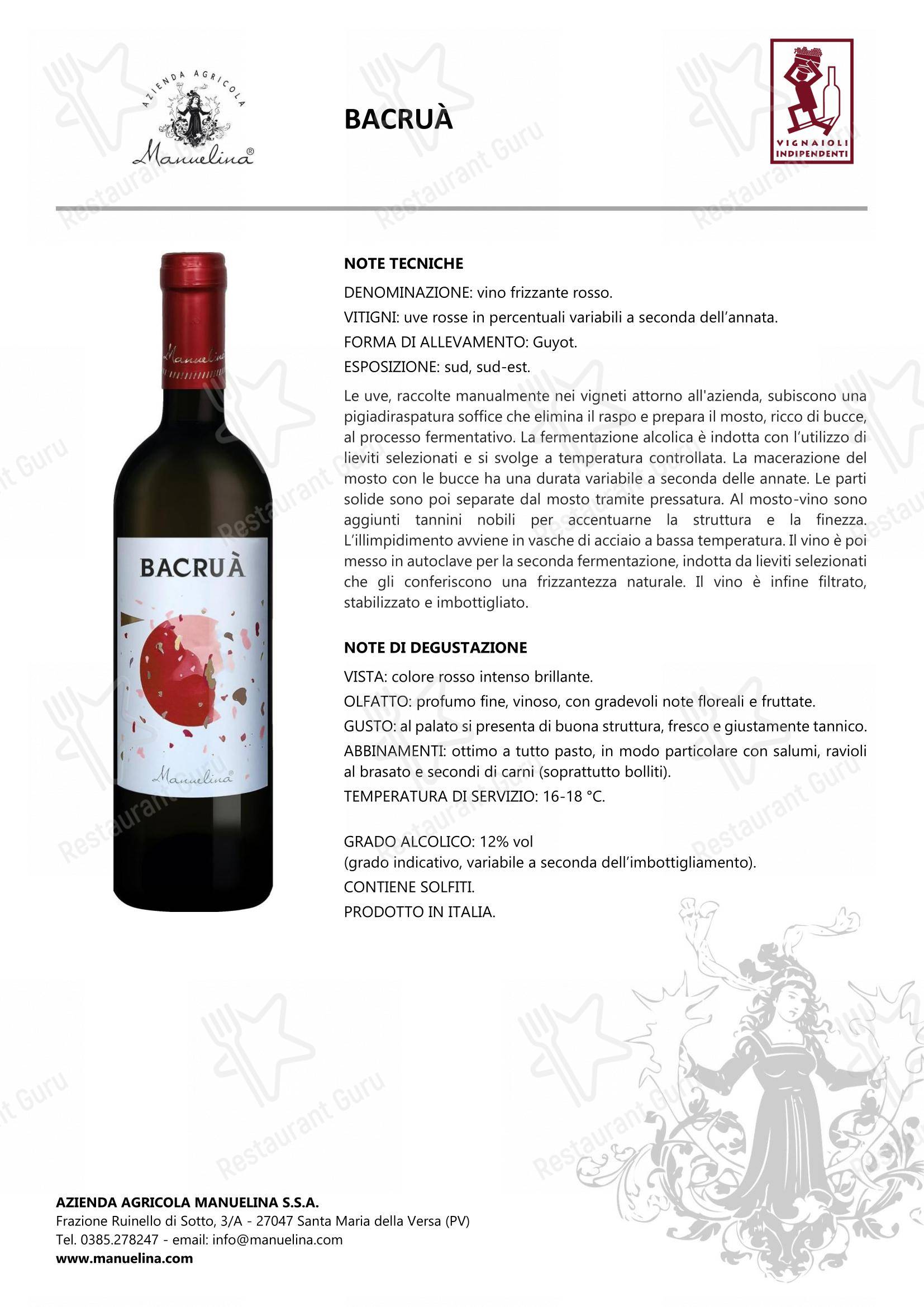 Al Murett in Cermenate - Boronia Catering Menu Pack