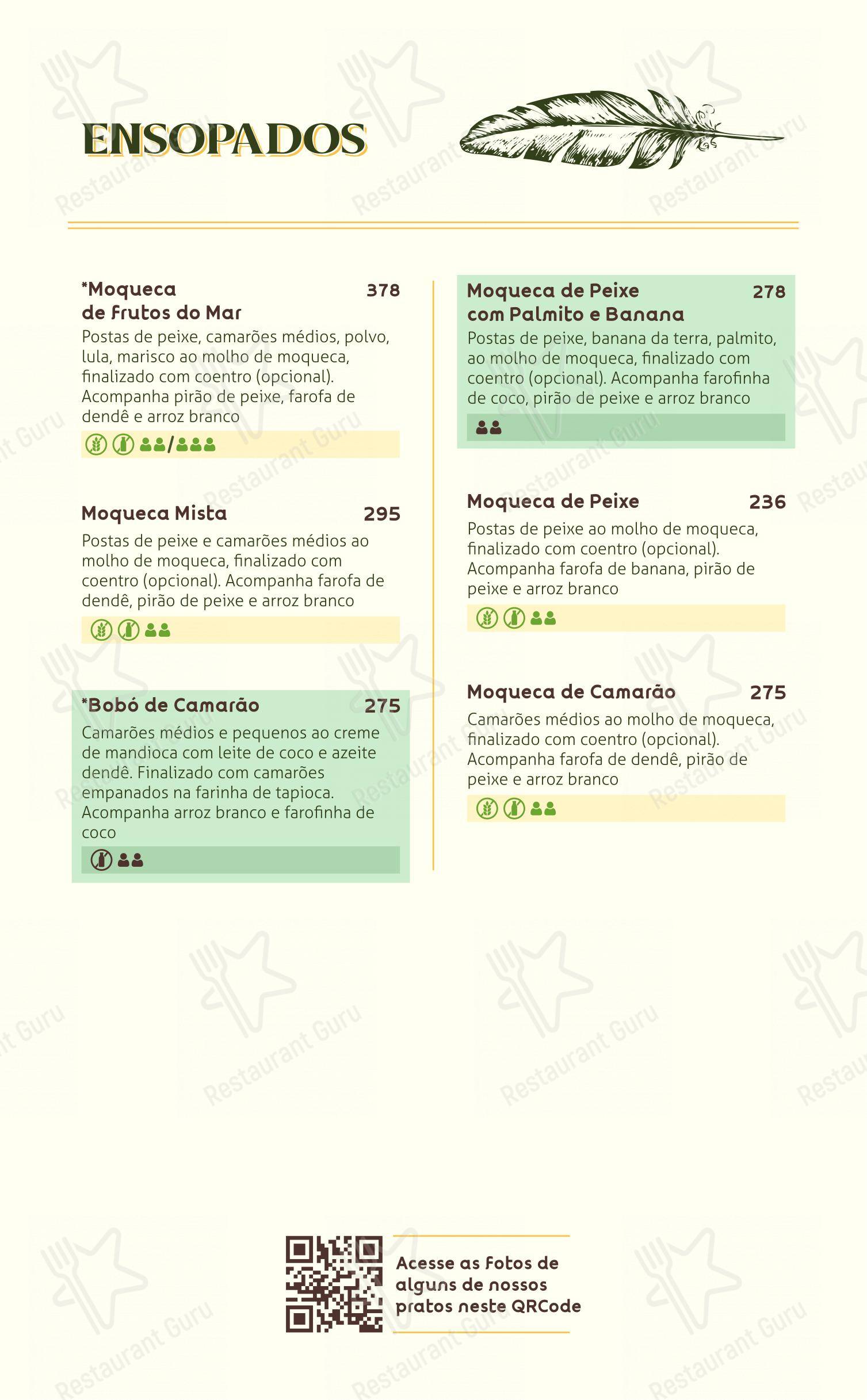 Raízes Restaurante Pizzaria em Ubatuba - Menu