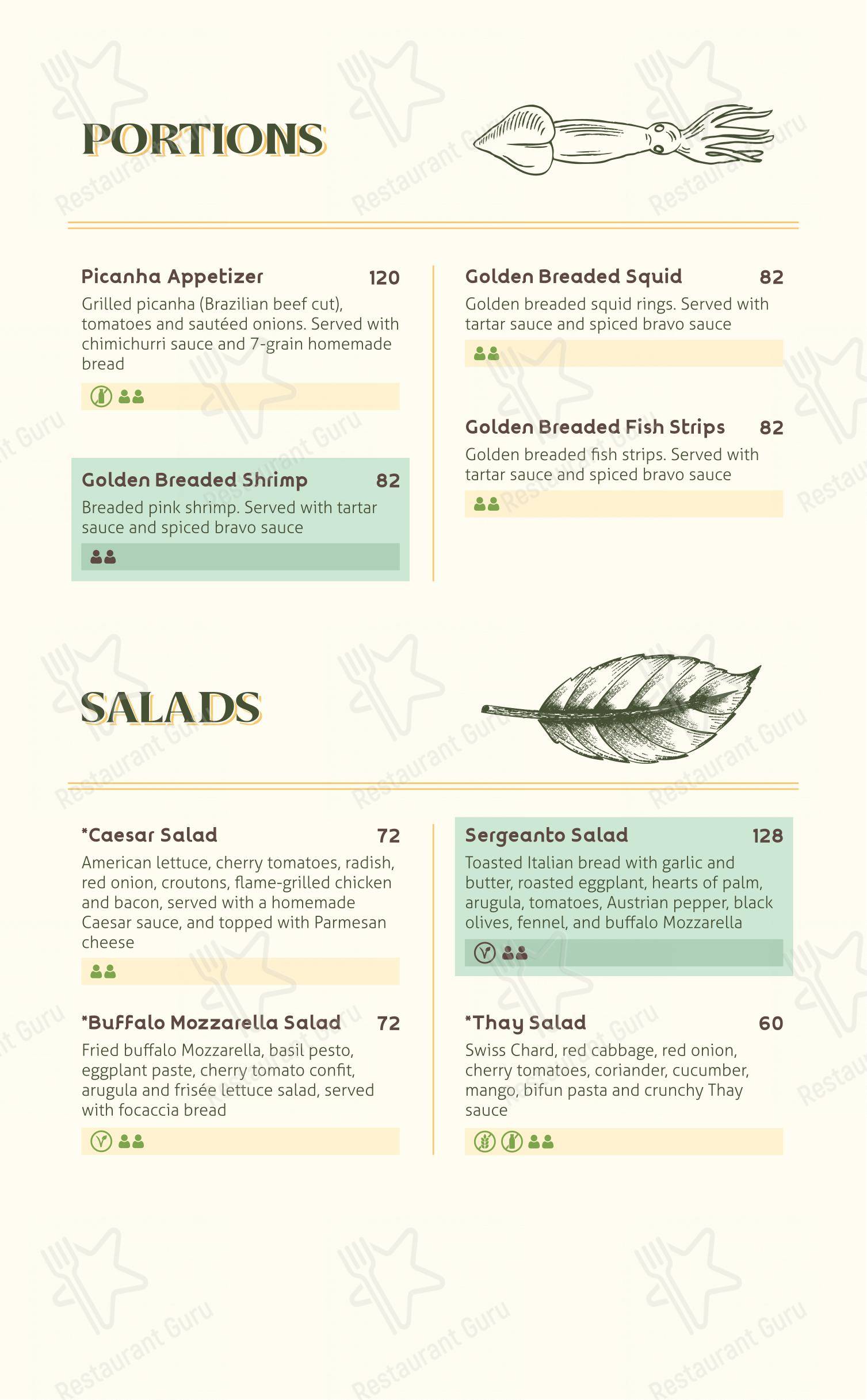 Raízes Restaurante Pizzaria menu - Коктейльная карта