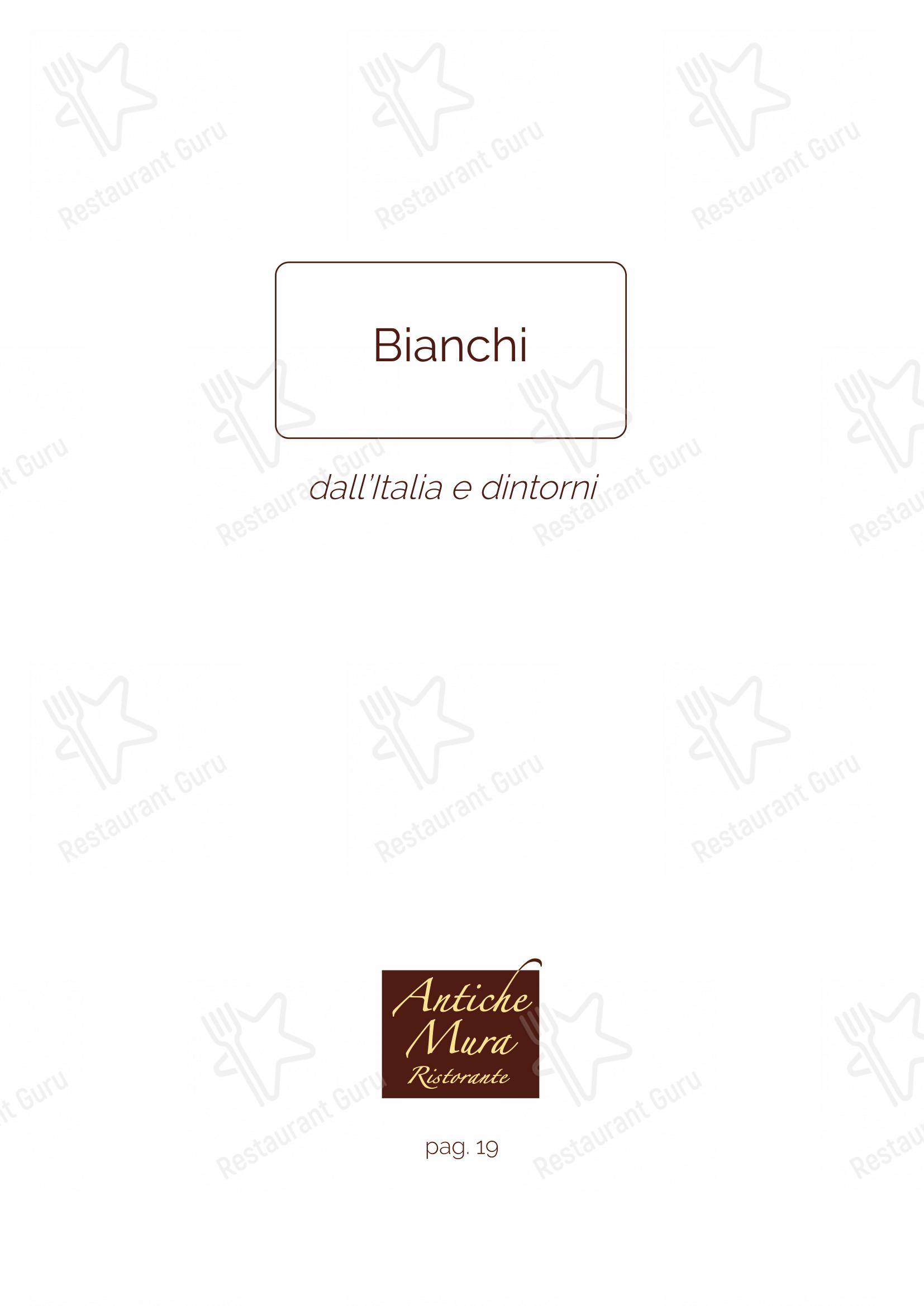 Menu di Ristorante Antiche Mura - Menu bar