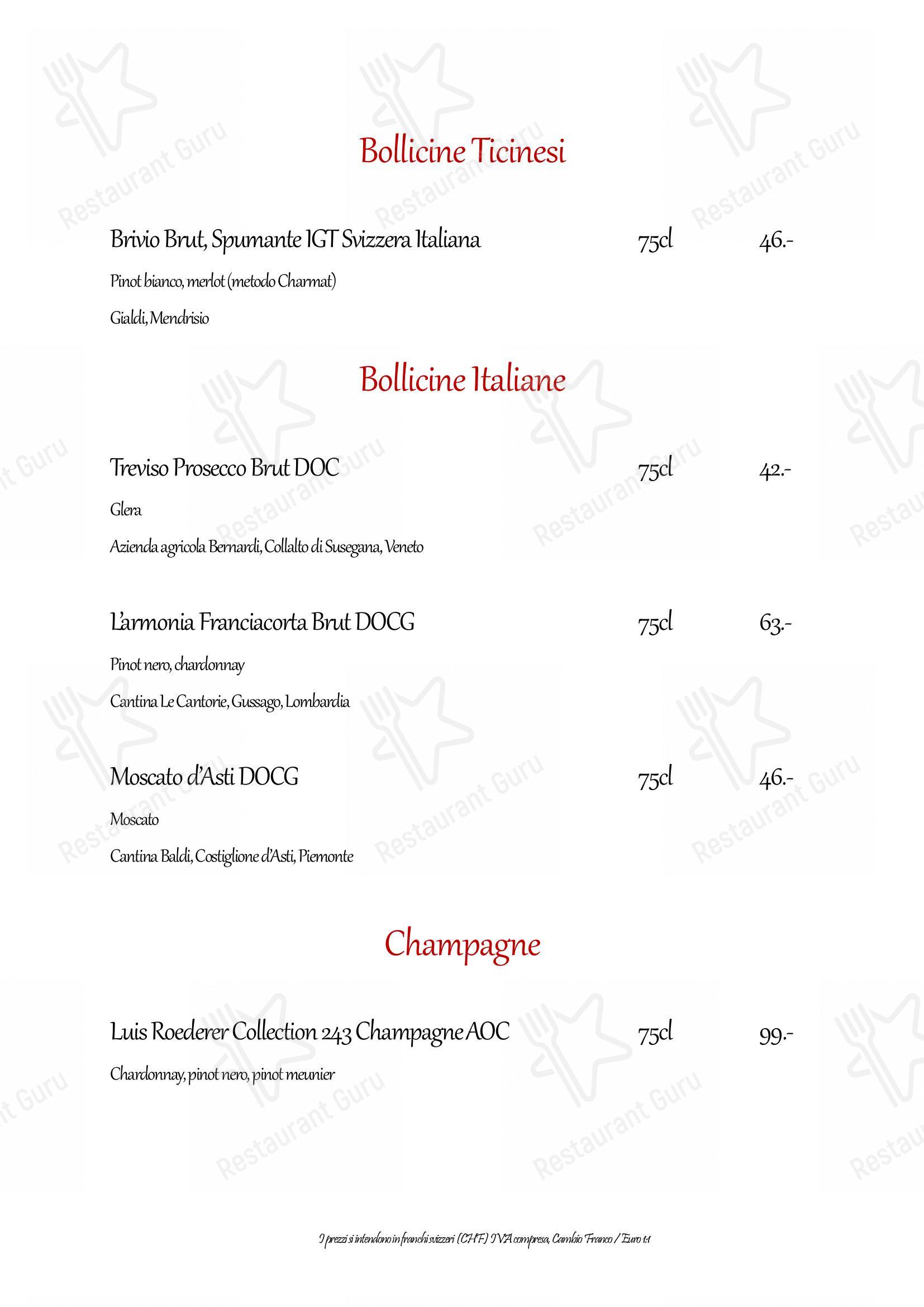 Menu di Ristorante Casa del Popolo - 菜单