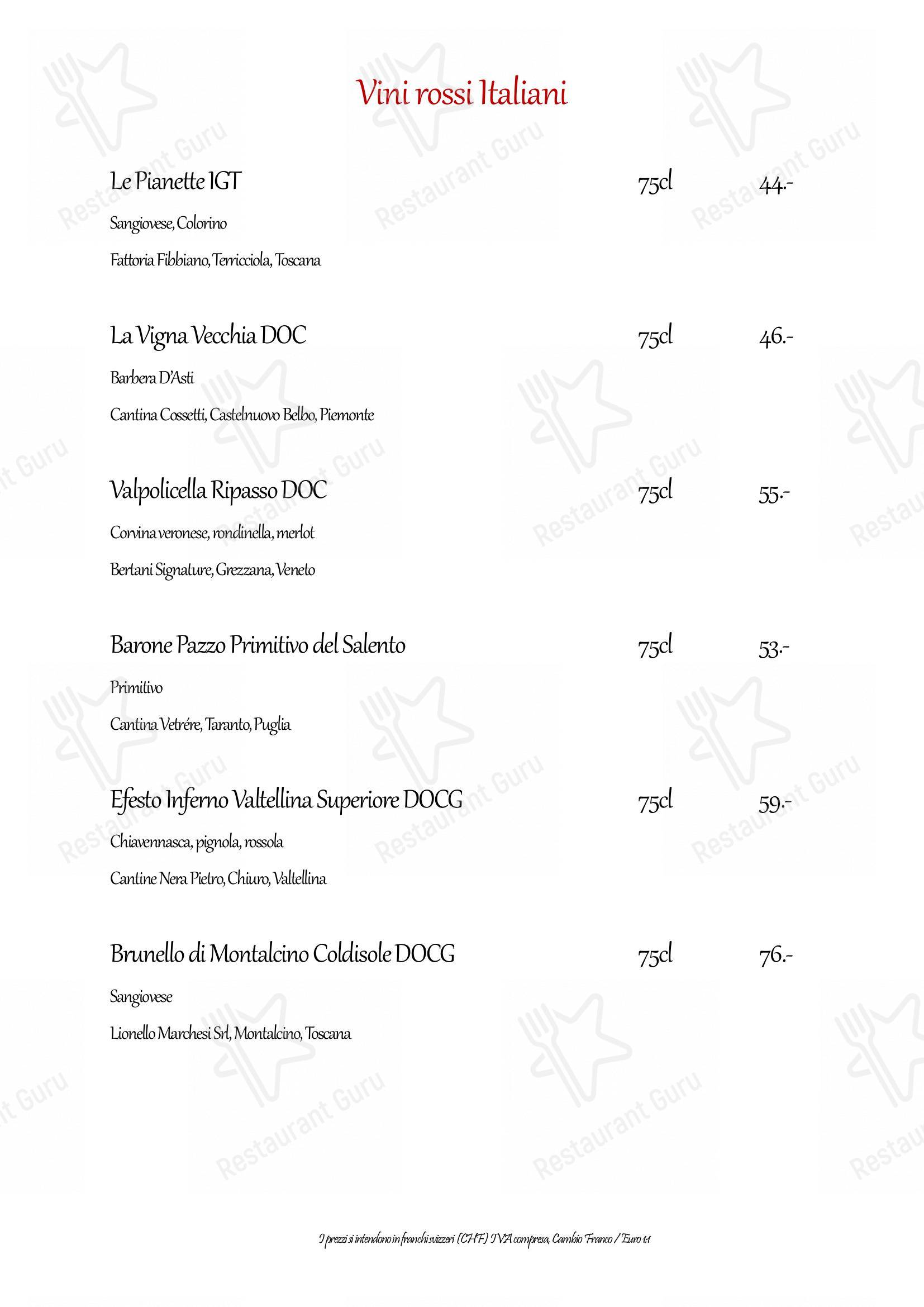 Menu di Ristorante Casa del Popolo - 菜单