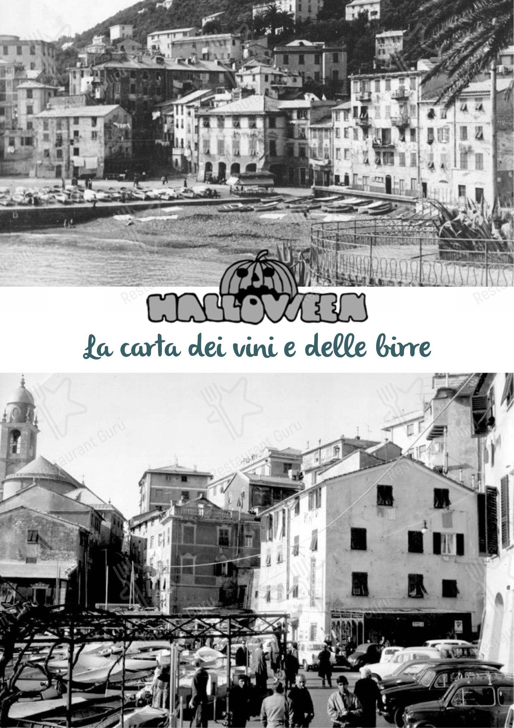 菜单 per Ristorante Halloween pizzeria