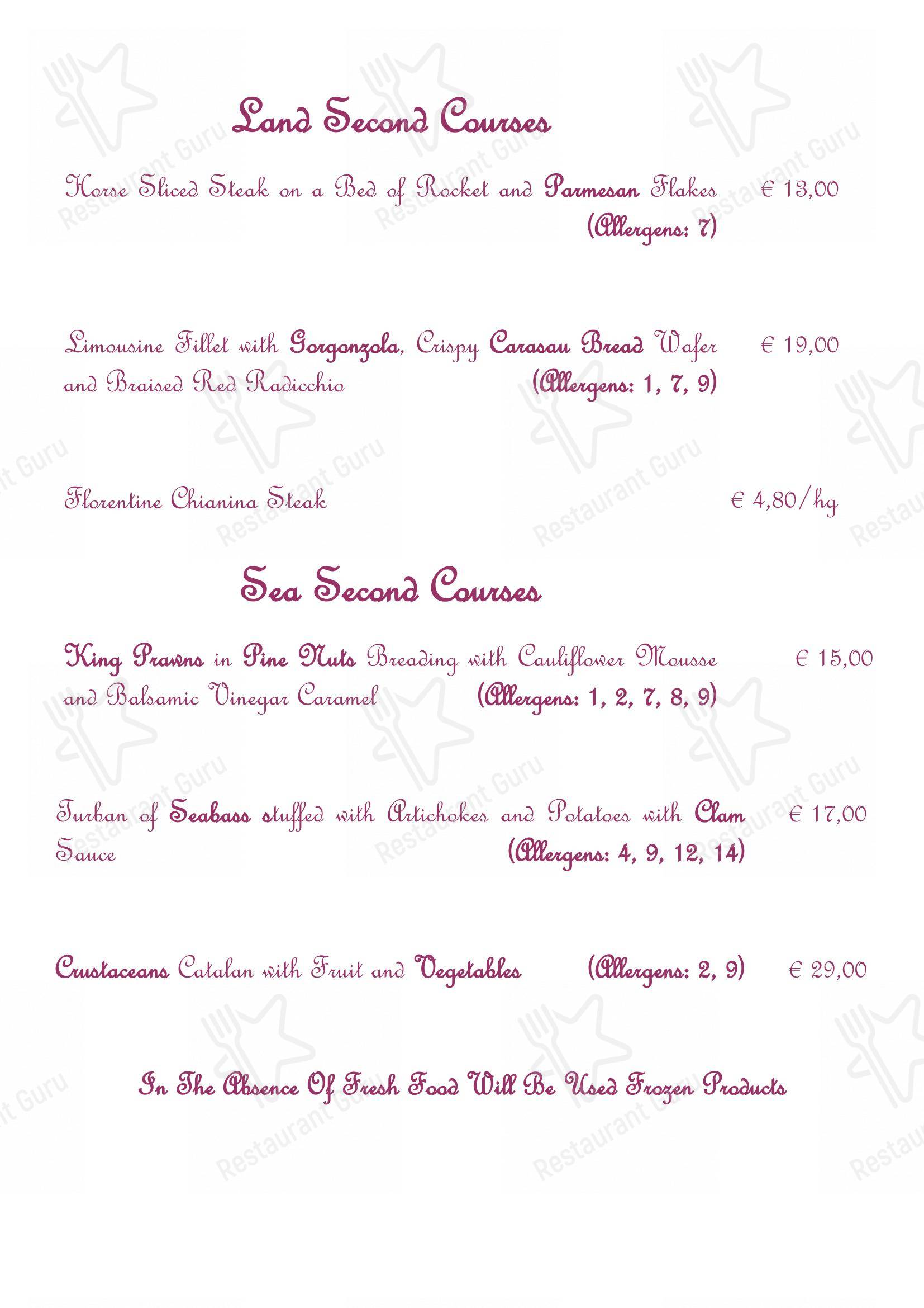 Ristorante L'Antica Rocca in Orzinuovi - Menu bar