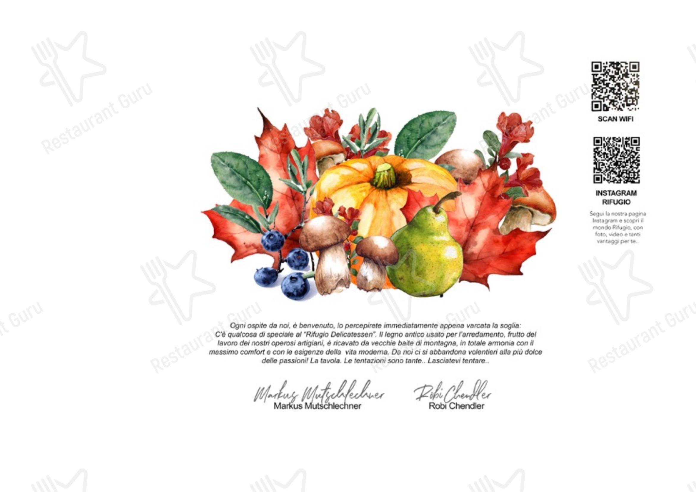 Ristorante Rifugio, Milano in Milano - Menu