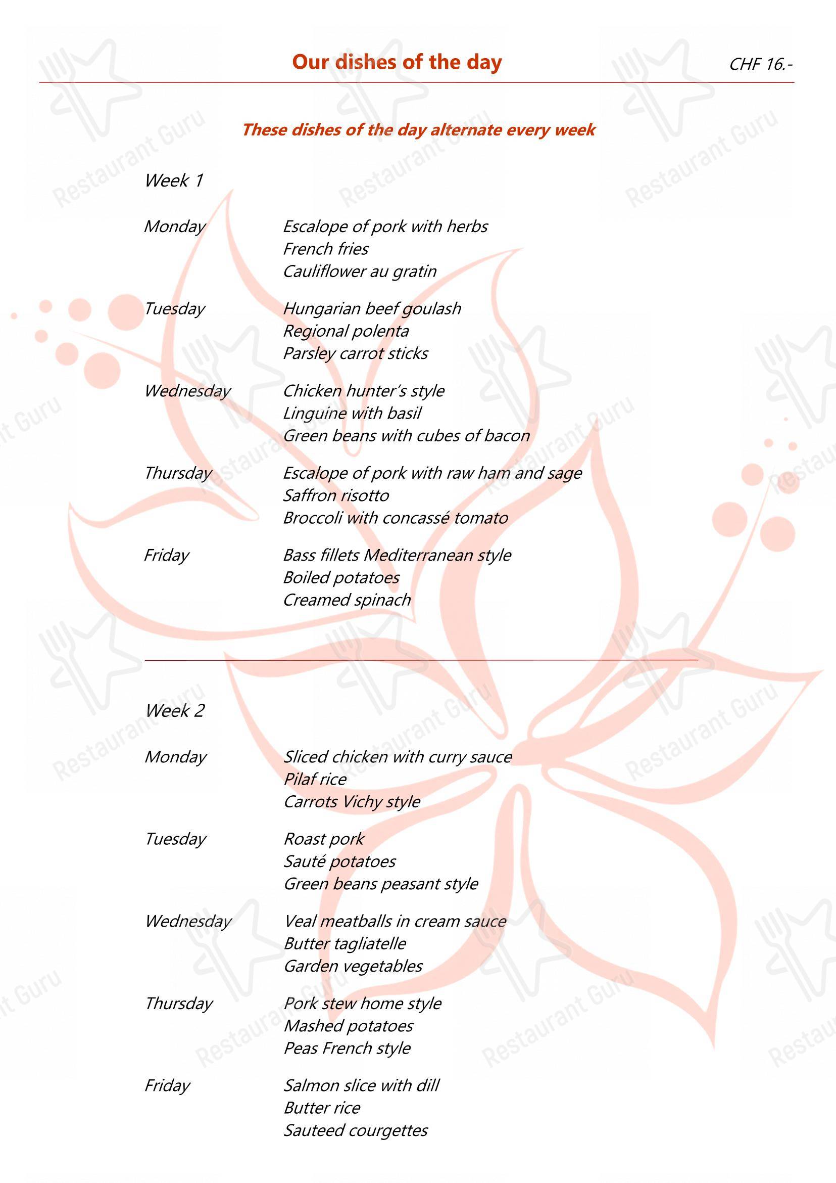 Guarda il menu di Ristorante dell'Angelo
