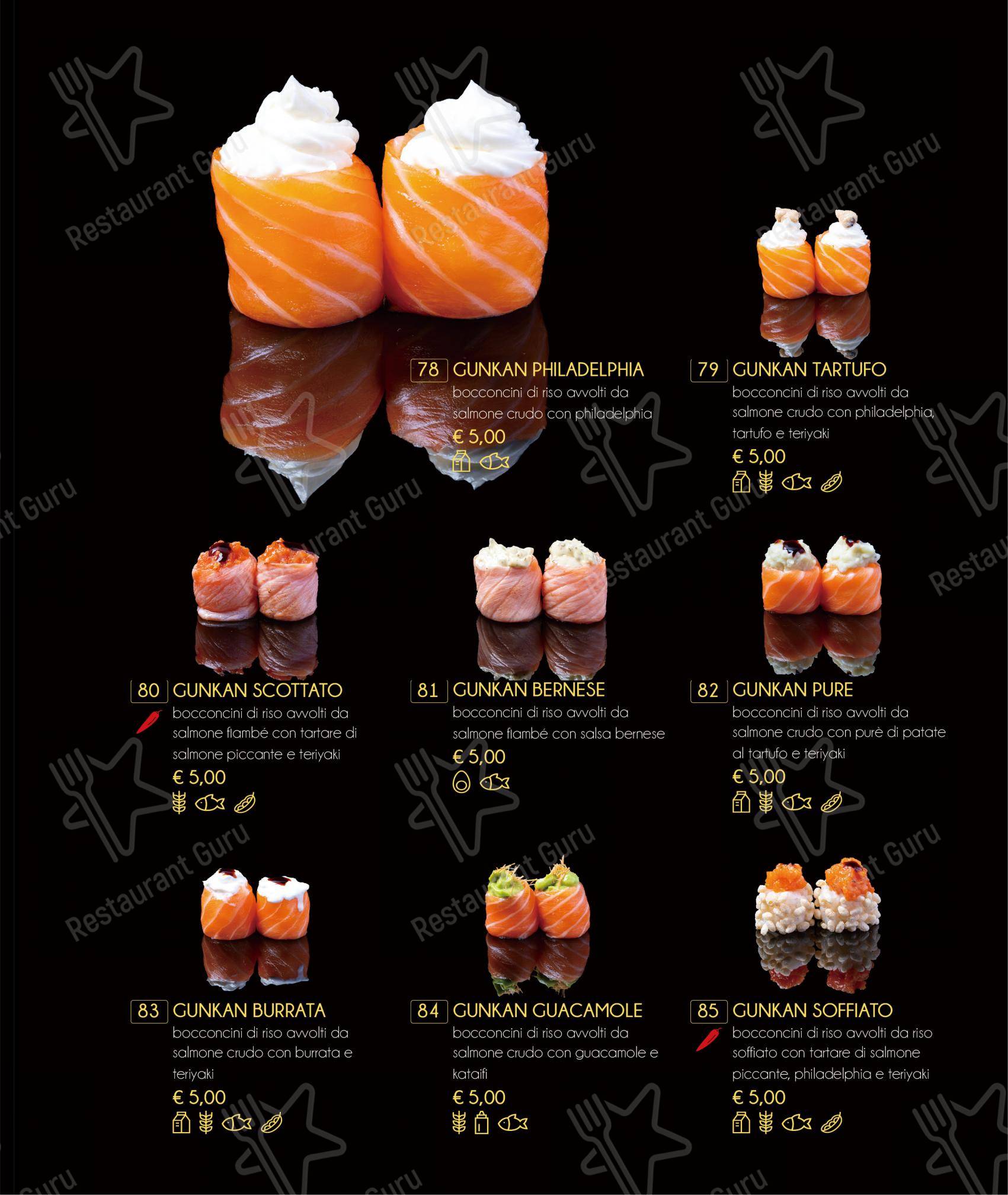 Tatsumi in Ferrara - Menu bar