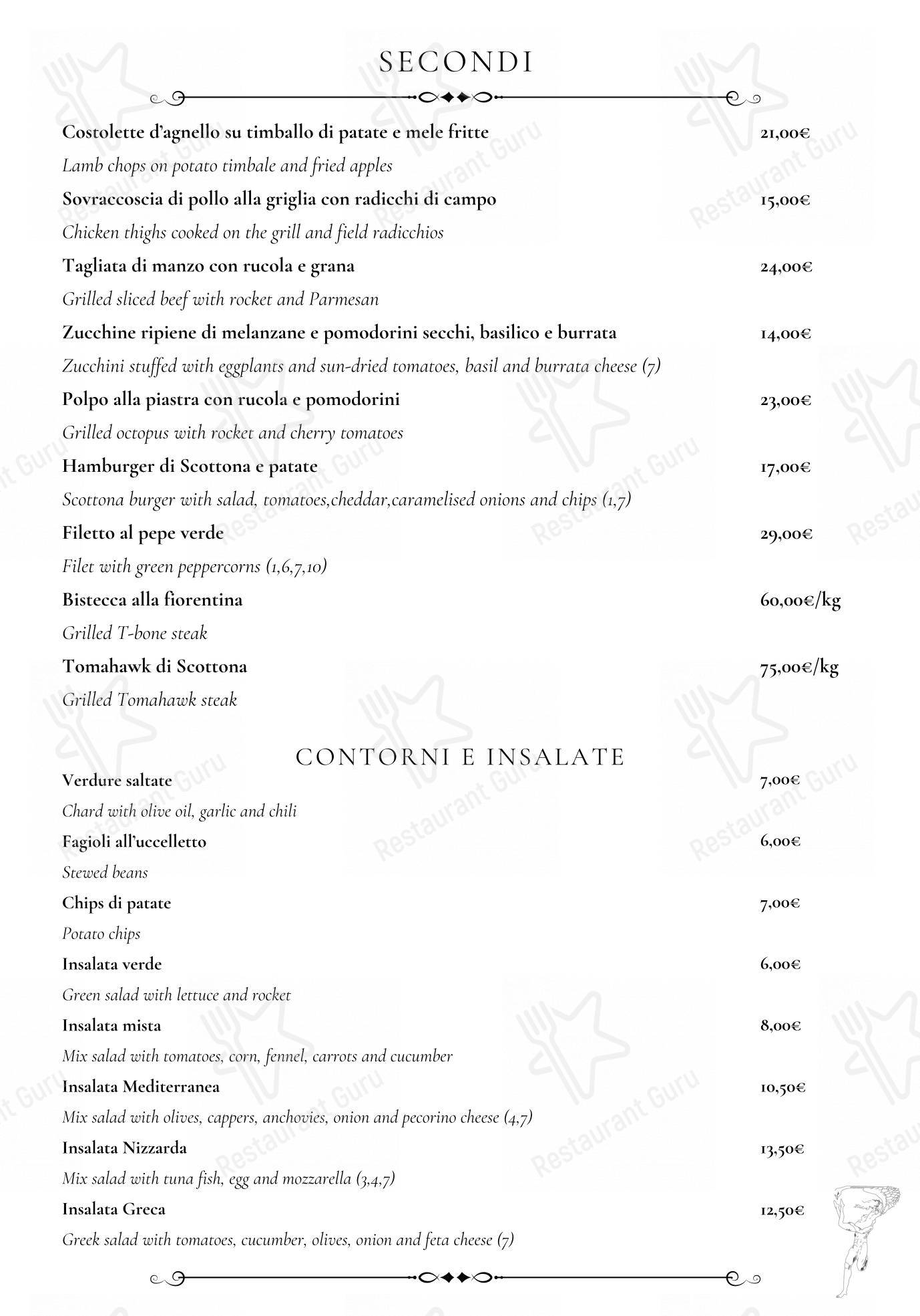 Ristorante Pizzeria Yellow Bar Firenze in Firenze - Menu