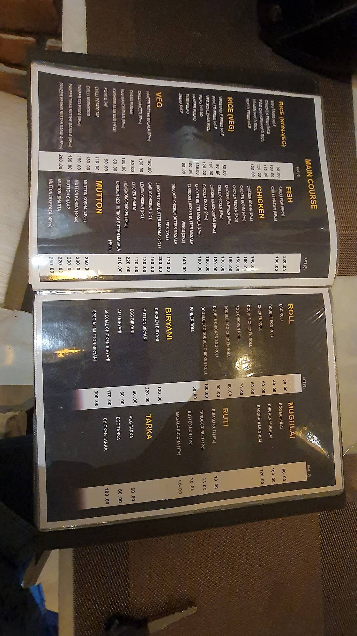 Food trip menu