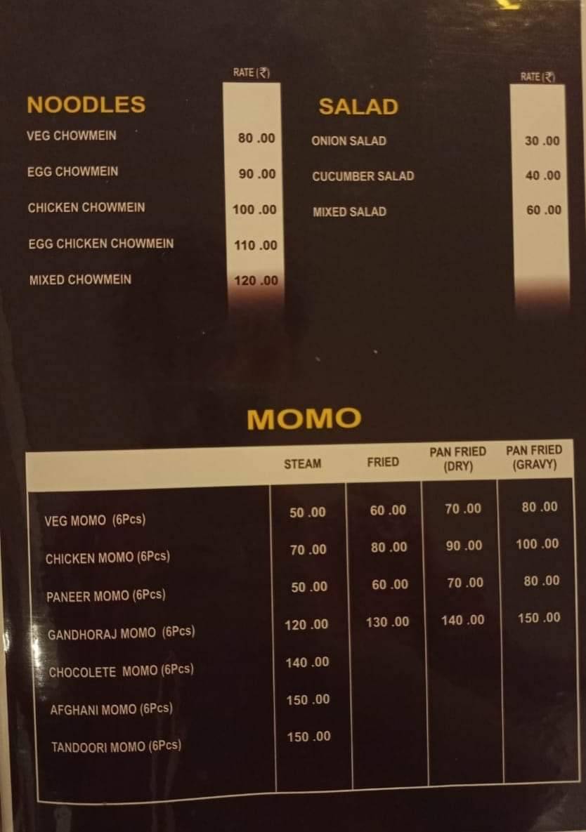 Food trip menu