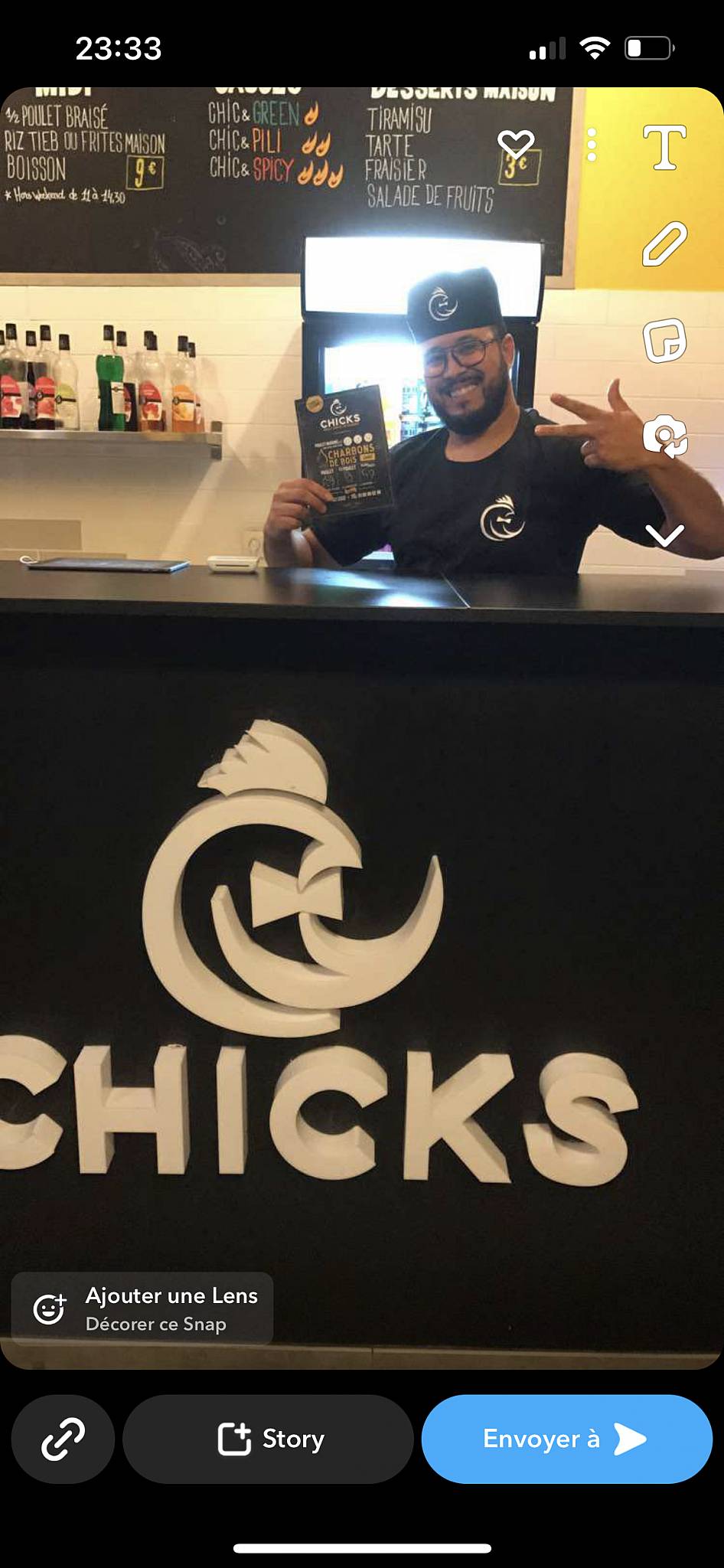 Menu de Chicks