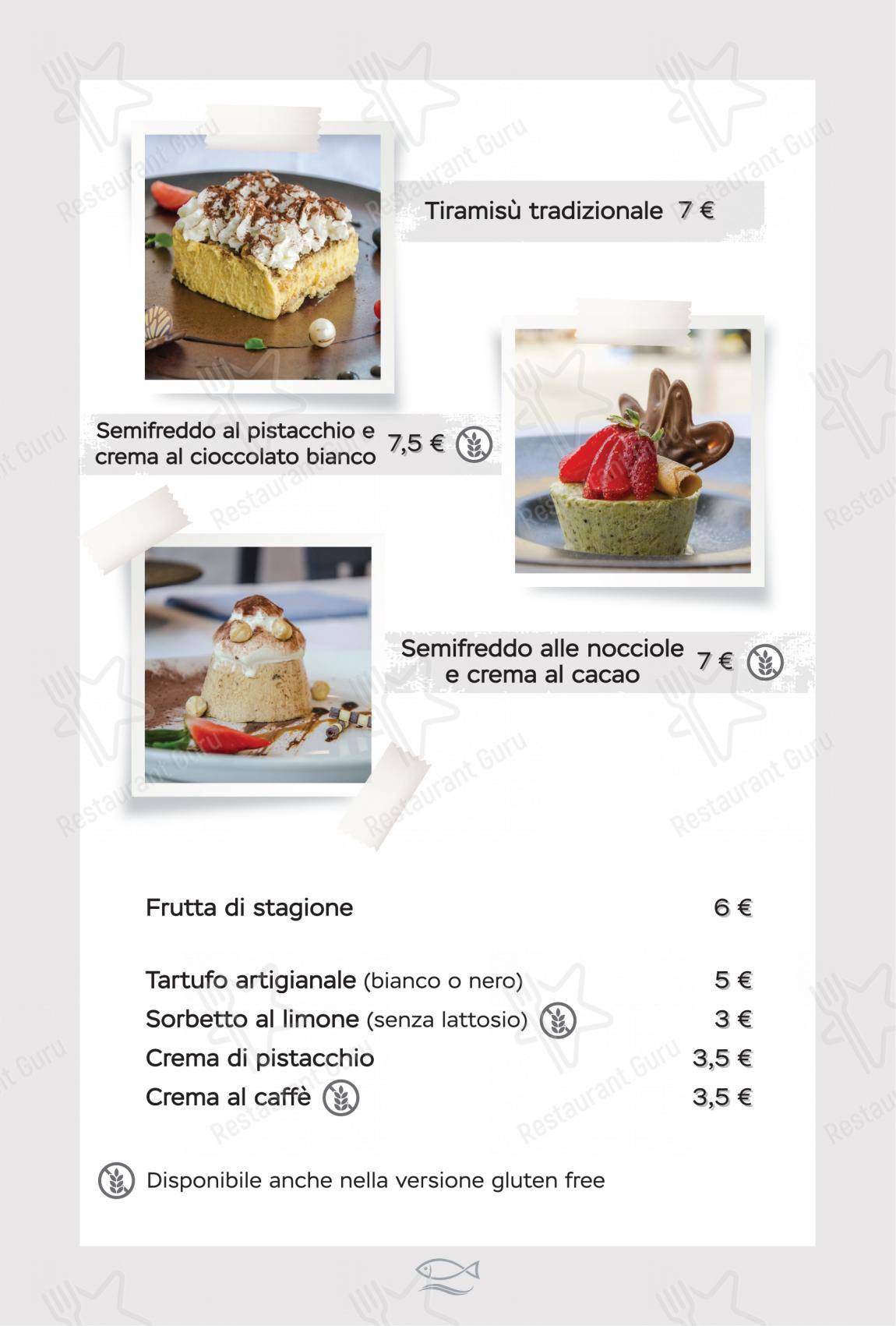 Menu per Ristorante Al Moccolo in Rimini