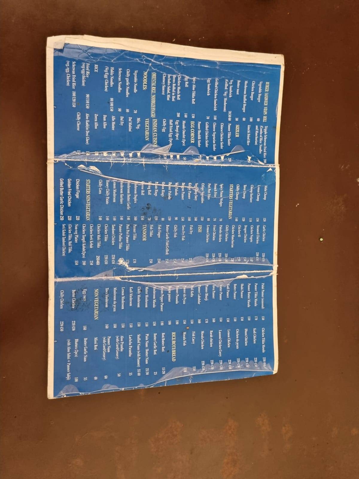 Vishal Restaurant menu