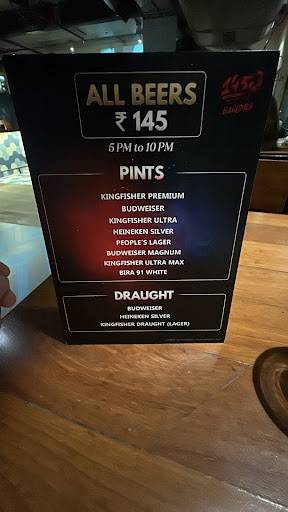 145 Bandra menu