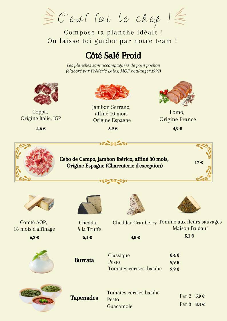 Menu de 54 Cocktails Bar - Arras