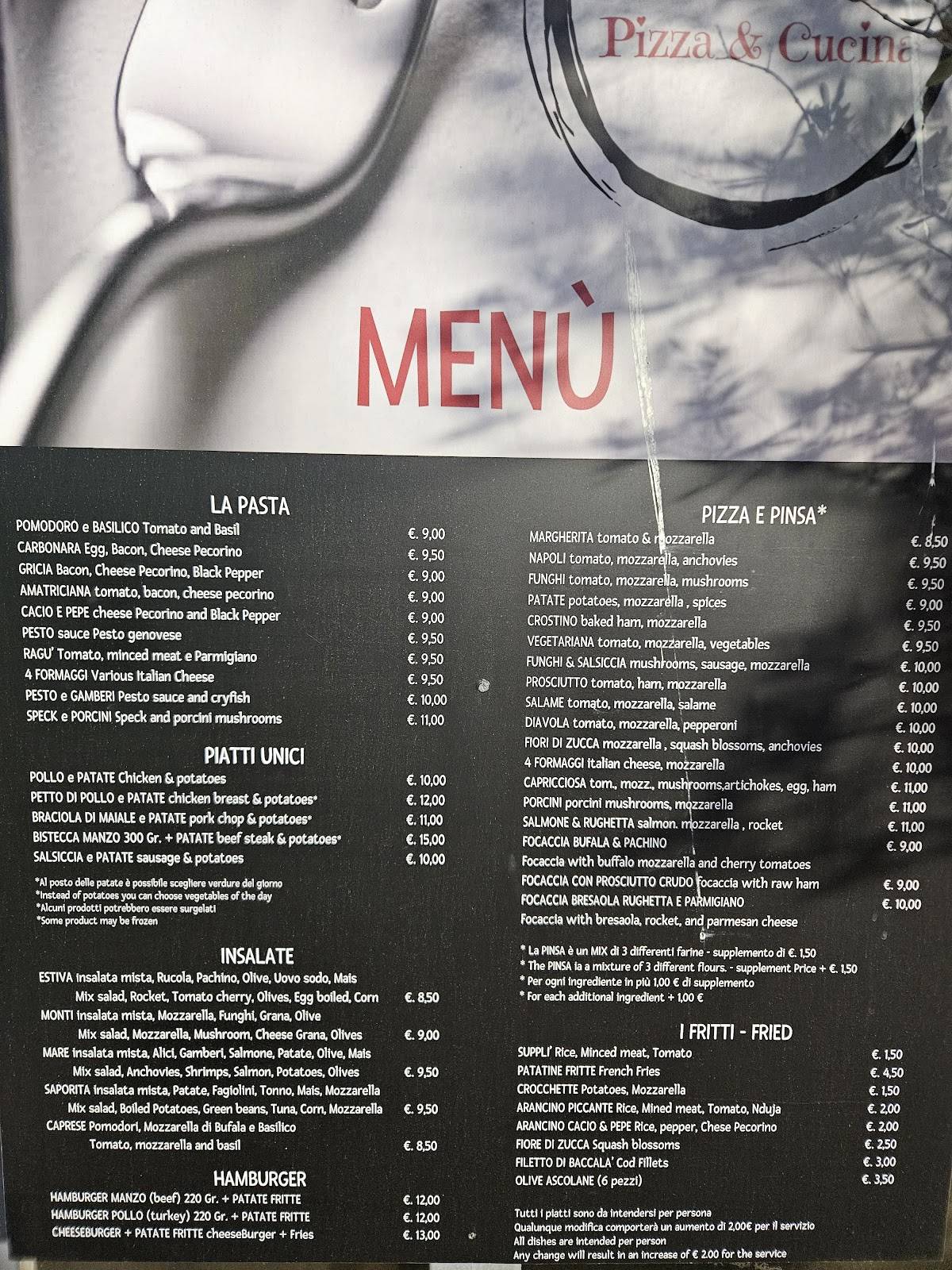 Menu di 6zero1 Pizza & Cucina 