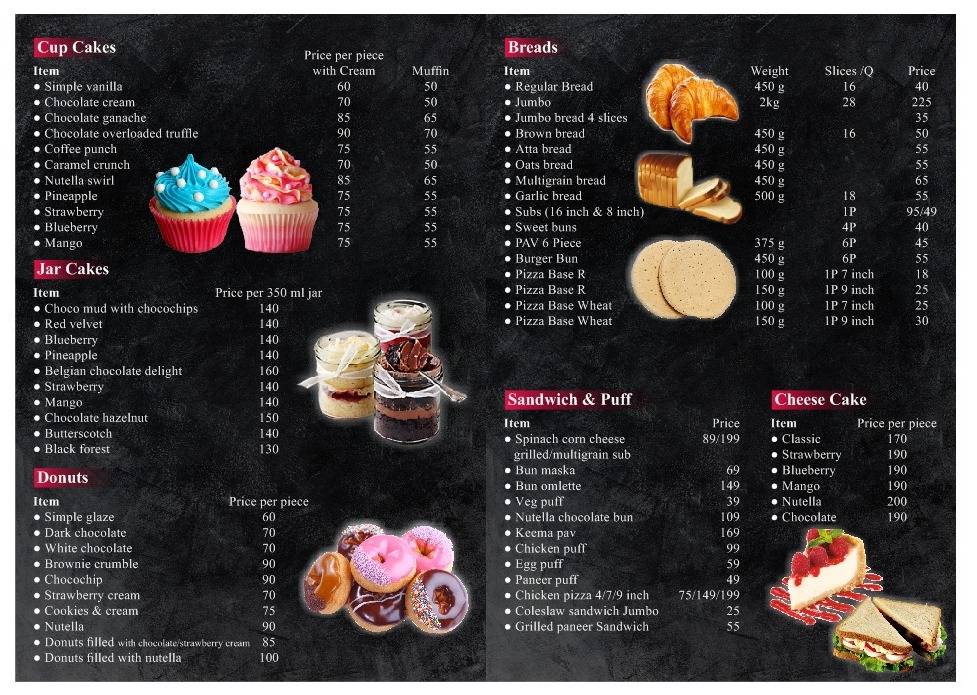 91 Bake House by ruby menu