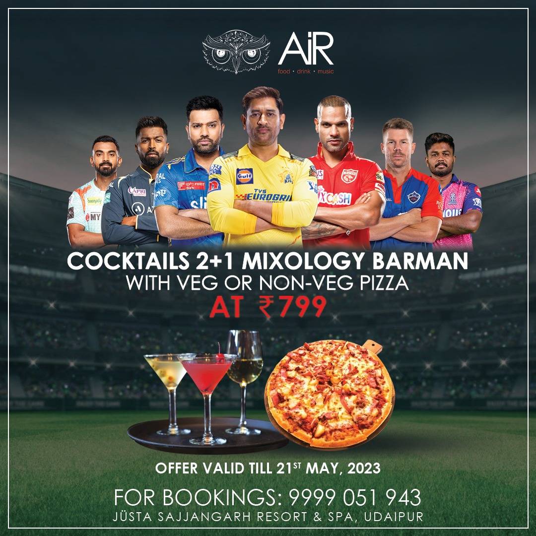 AIR, jüSTa Sajjangarh menu