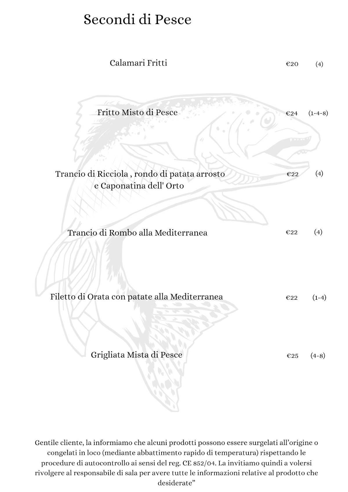 Menu di AL RUGANTINO RISTORANTE - PIZZERIA 