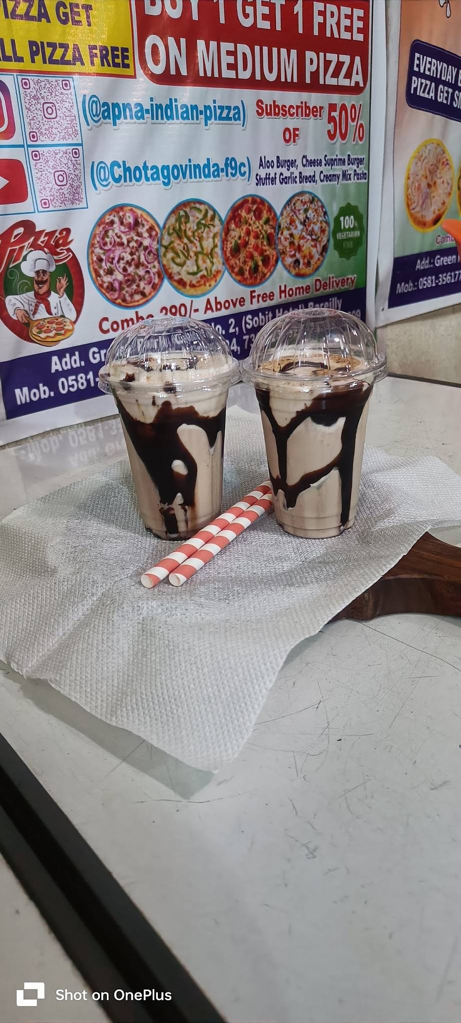 APNA INDIAN PIZZA menu