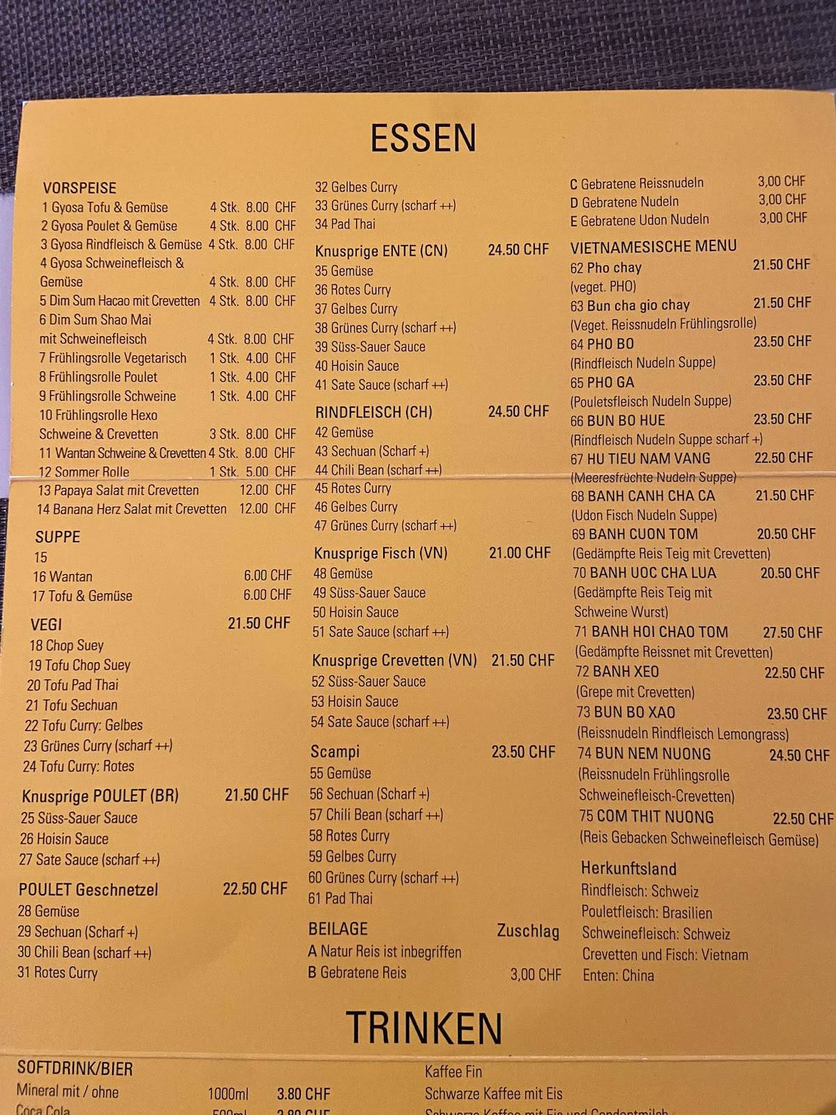 Menu di Asianflavour 