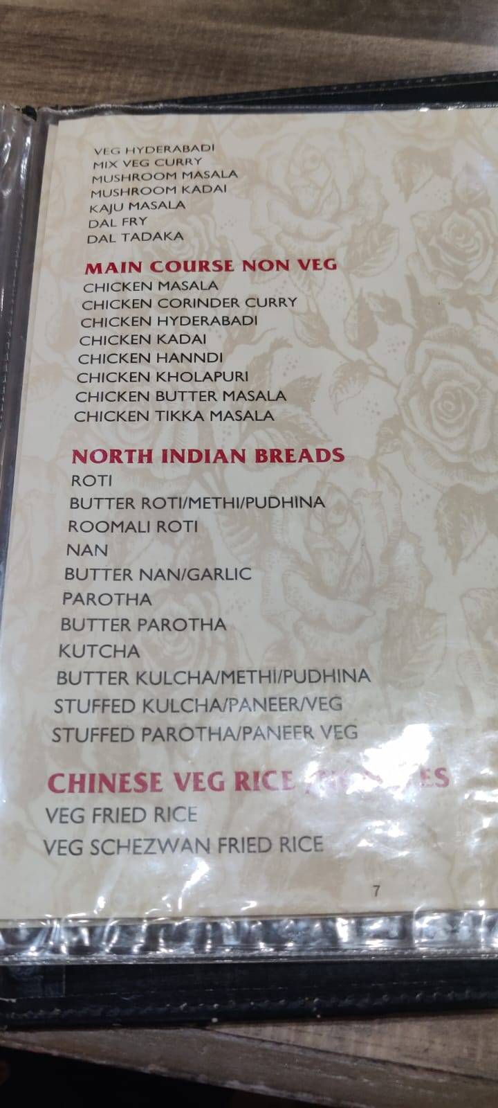 ATITHI GRAND - KANAKPURA ROAD menu