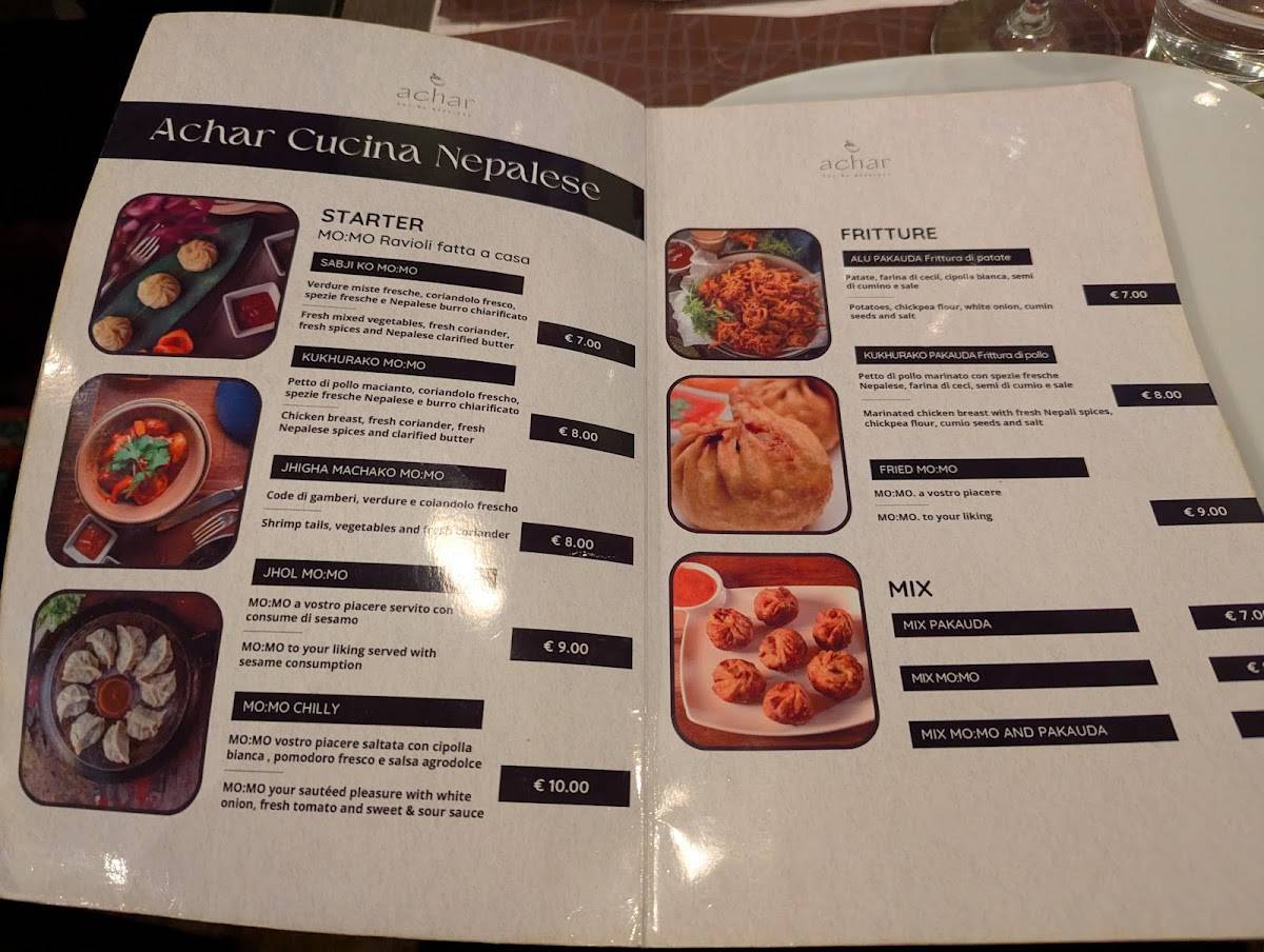 Menu di Achar 