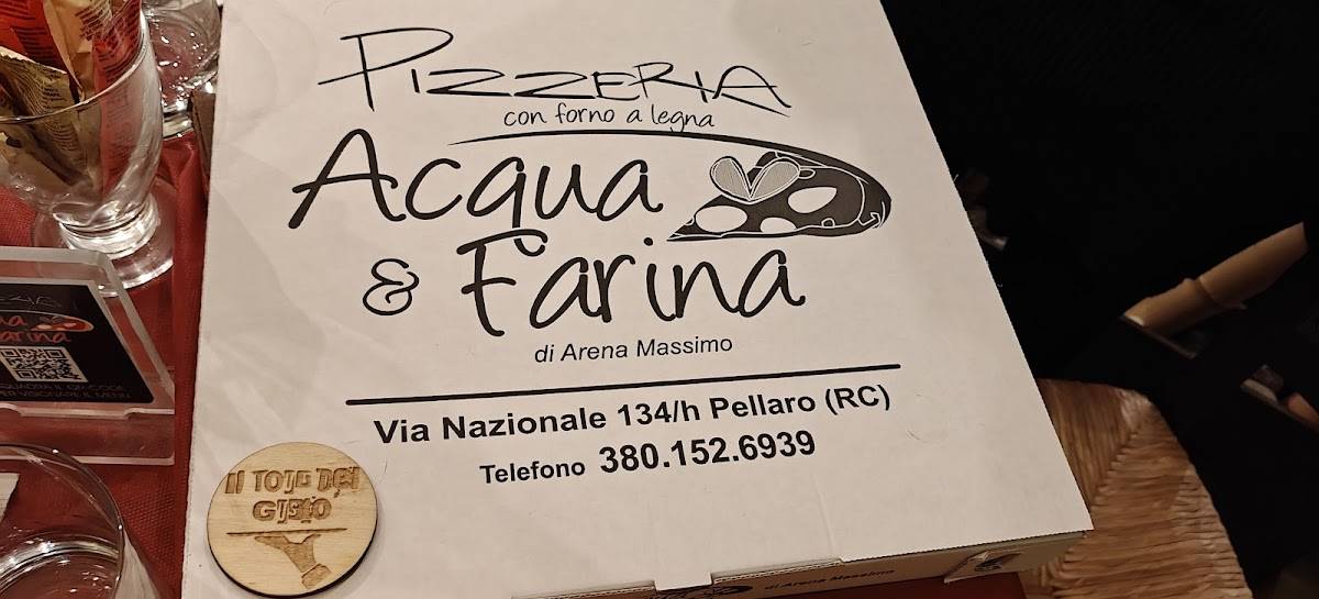 Menu di Acqua & Farina di Arena Massimo 