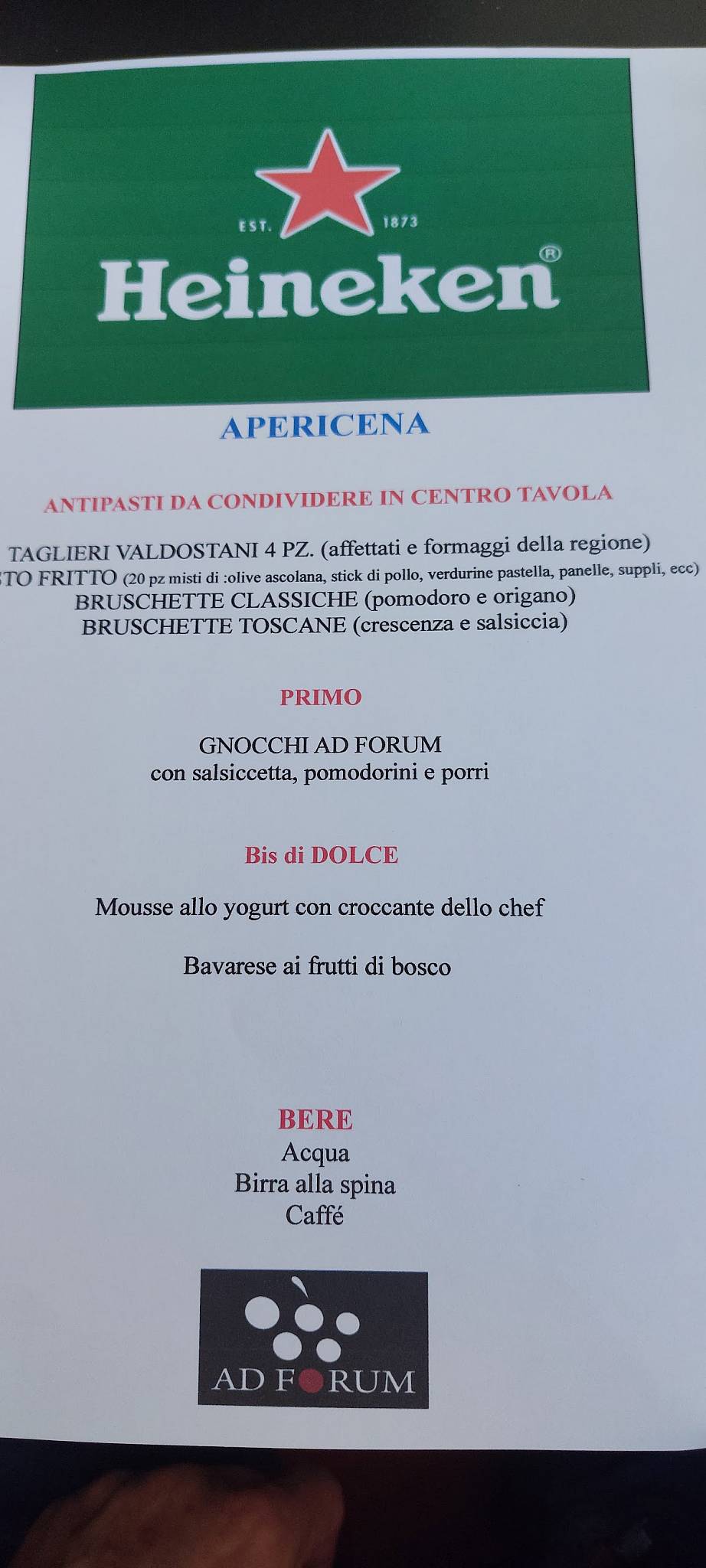 Menu di Ad Forum 
