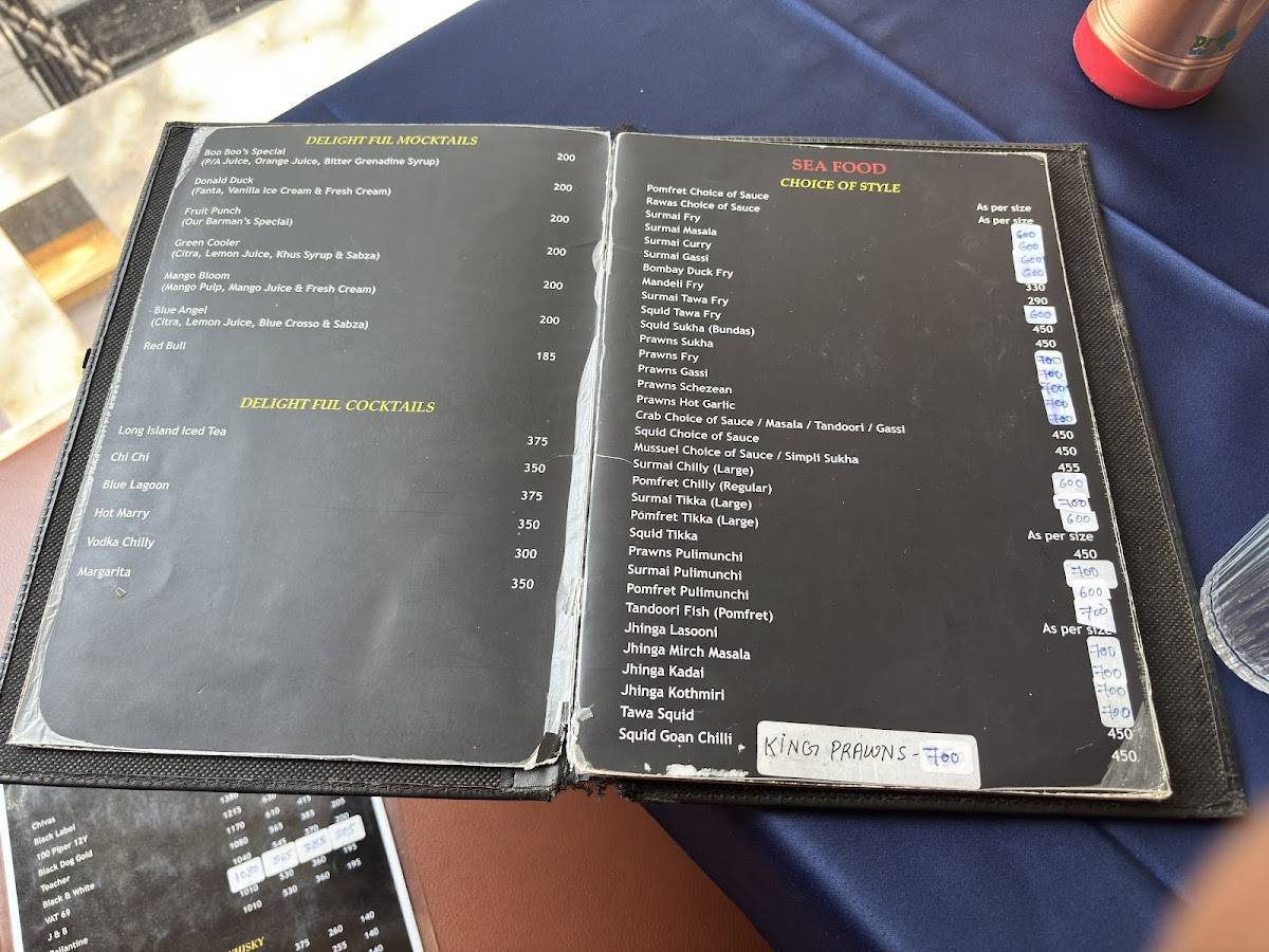 Adarsh Restaurant & Bar menu