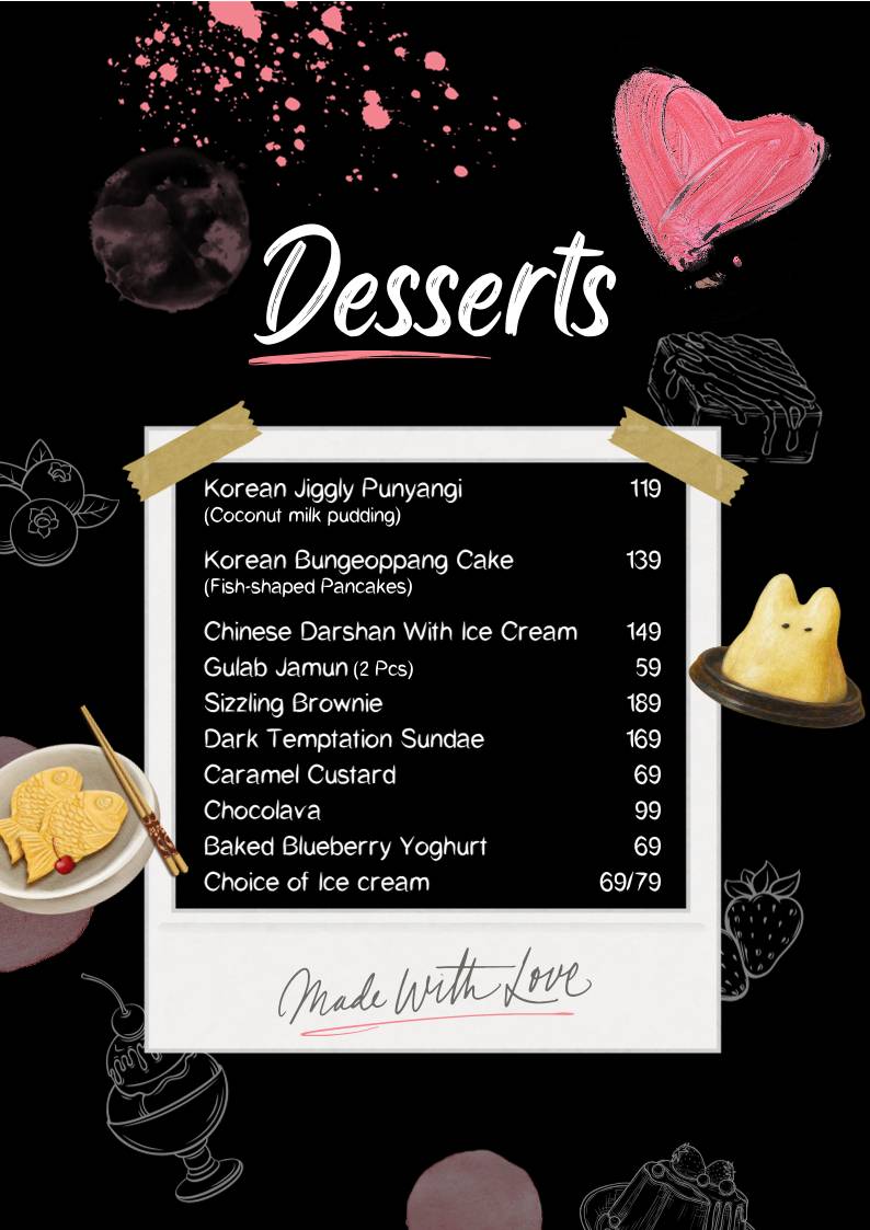 Adda Pan Asian menu