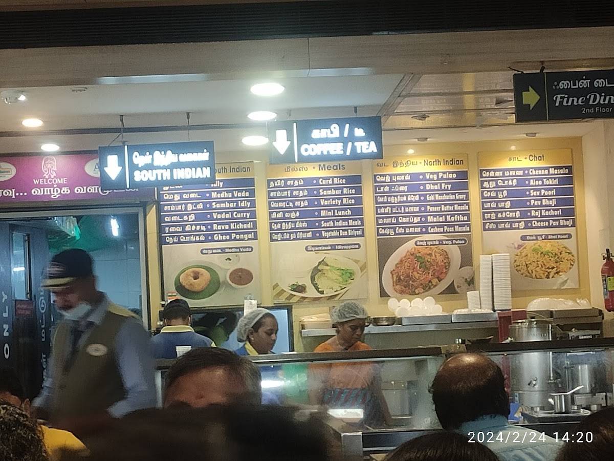 Adyar Ananda Bhavan - A2B menu