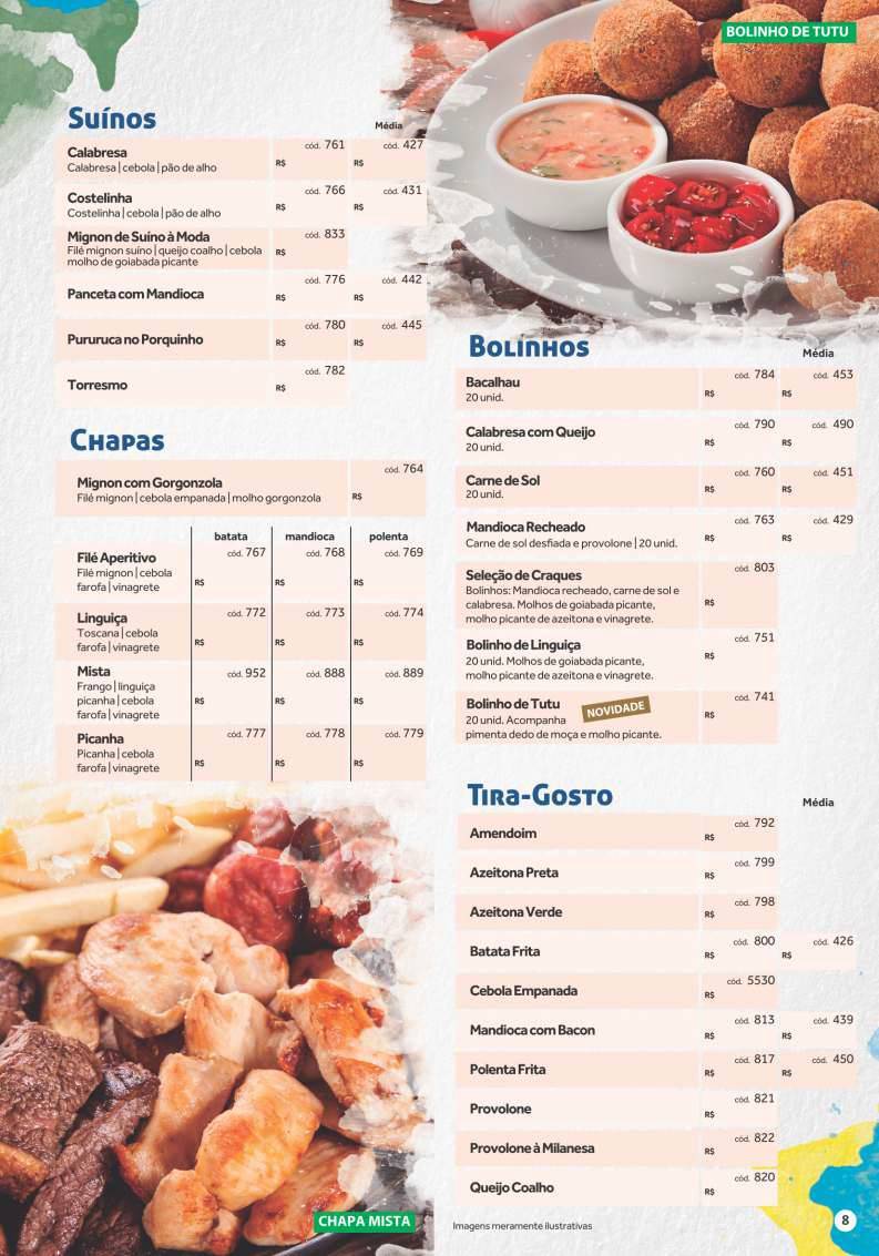 Água Doce Cachaçaria - Tupã cardápio