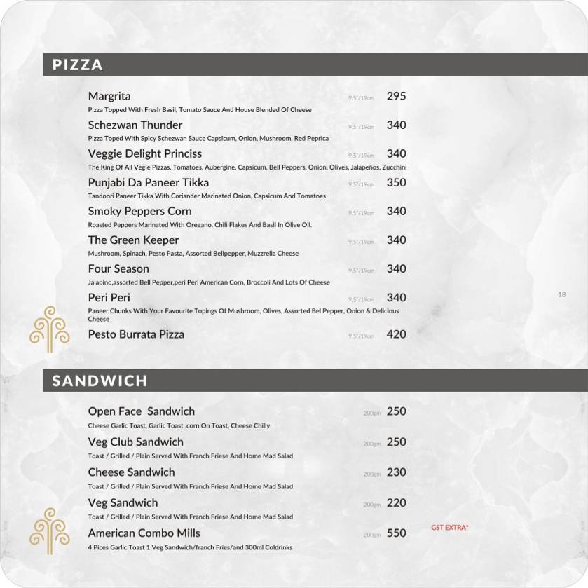 The Fountain - Banquet Hall, Party Lawn & Pool Side Restaurant Ahmedabad menu