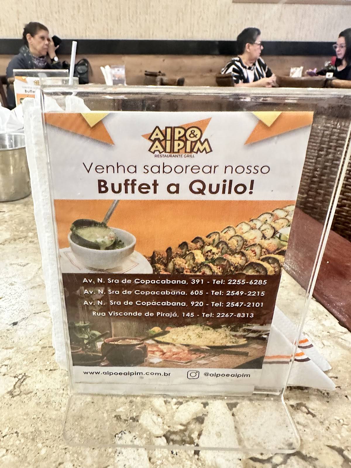 Aipo & Aipim Copacabana 2 cardápio