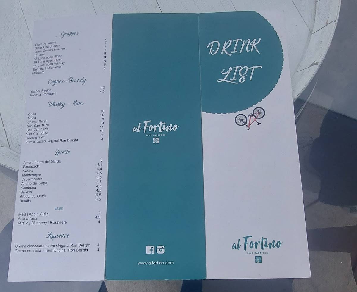Menu di Ristorante Al Fortino 
